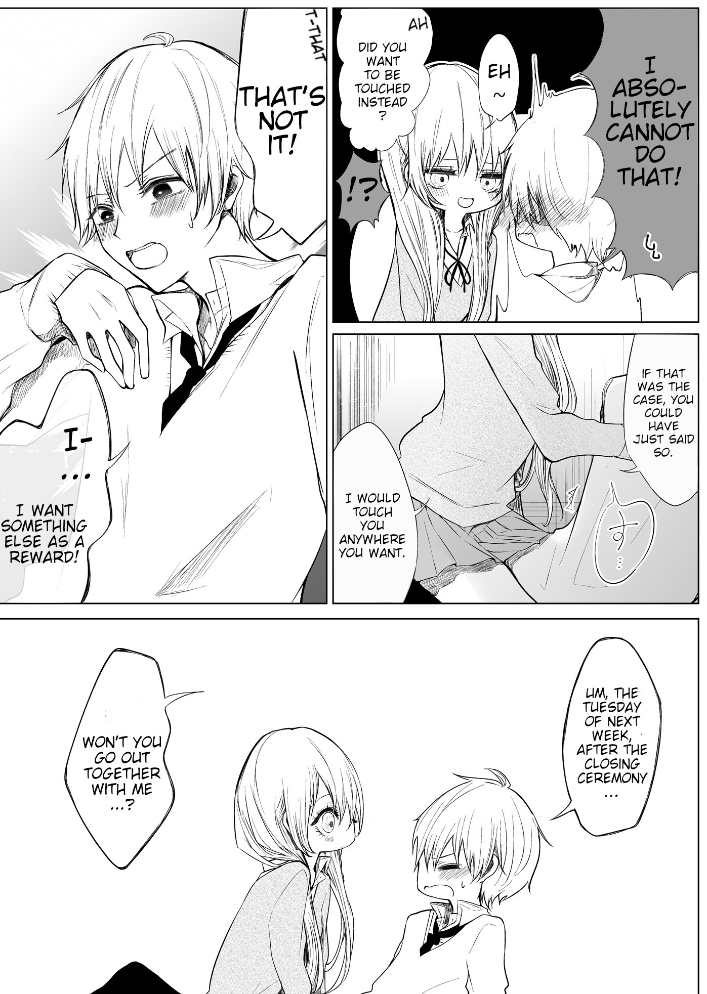 Ichizu de Bitch na Kouhai Chapter 16.2 page 2 - Chapter 16.2: My flirtatious kouhai and her “reward”