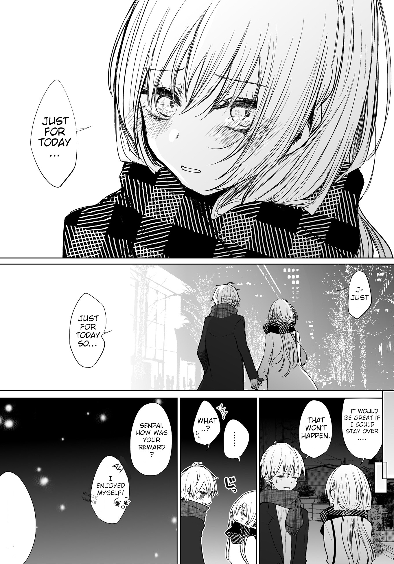 Ichizu de Bitch na Kouhai Chapter 16.3 page 3 - Chapter 16.3: My flirtatious kouhai and the words “Just for today”