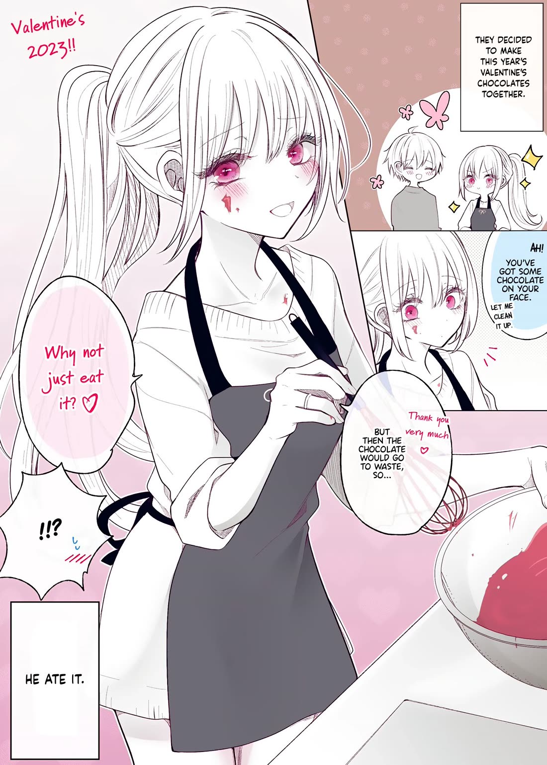 Ichizu de Bitch na Kouhai Chapter 164.5 page 1 - Chapter 164.5: Valentine’s Sketches