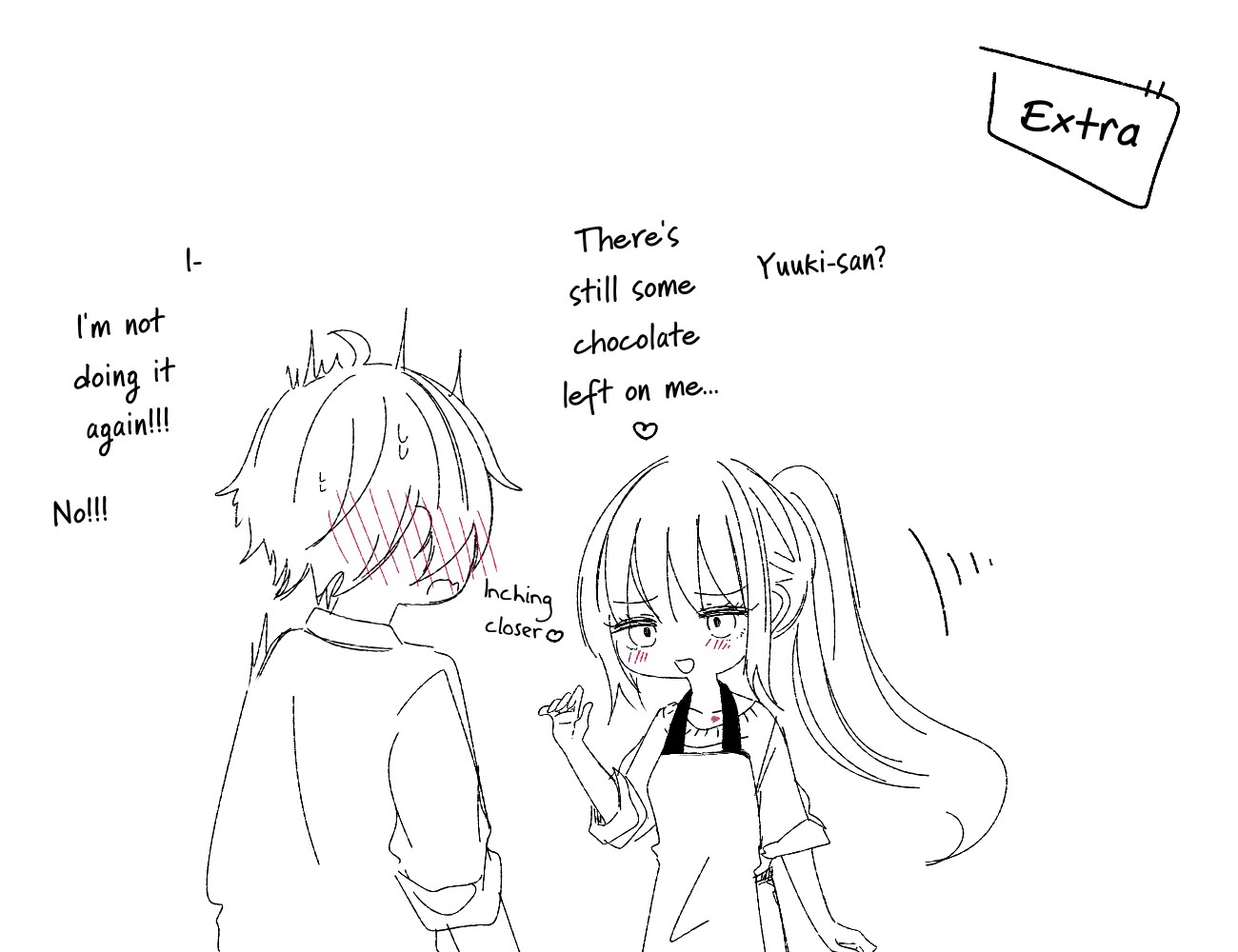 Ichizu de Bitch na Kouhai Chapter 164.5 page 2 - Chapter 164.5: Valentine’s Sketches