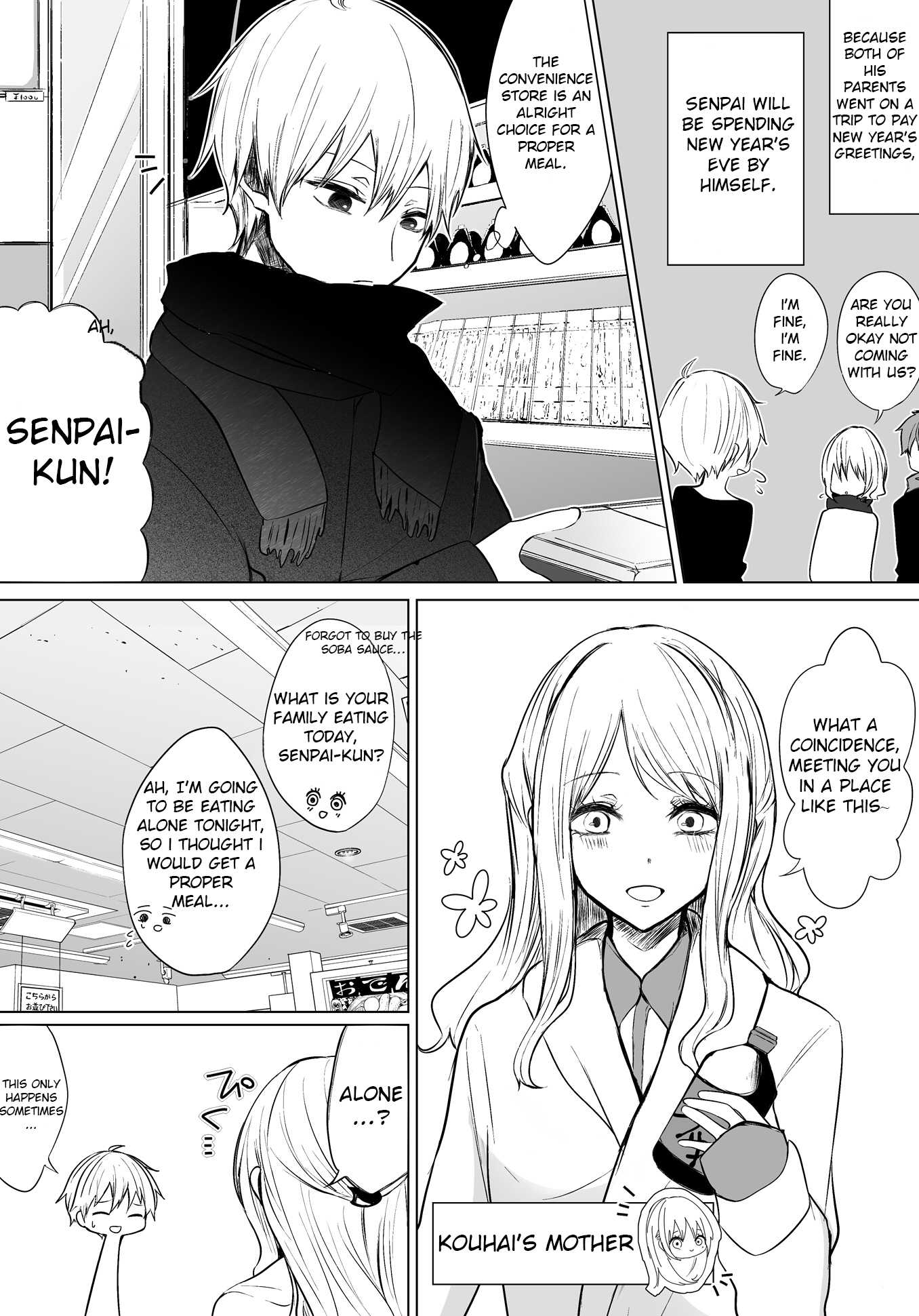 Ichizu de Bitch na Kouhai Chapter 17 page 1 - Chapter 17: My flirtatious kouhai and the night of New Year’s Eve