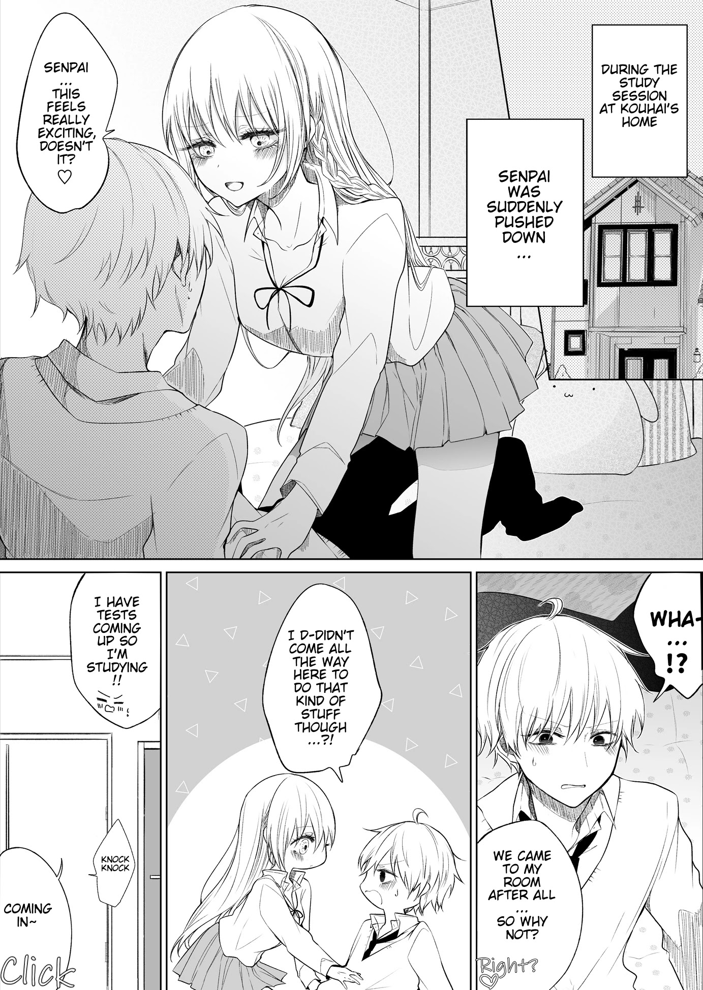 Ichizu de Bitch na Kouhai Chapter 31 page 2 - Chapter 31: A Story of the Place of Study For a Flirty Kouhai and a Senpai - Afterwards...