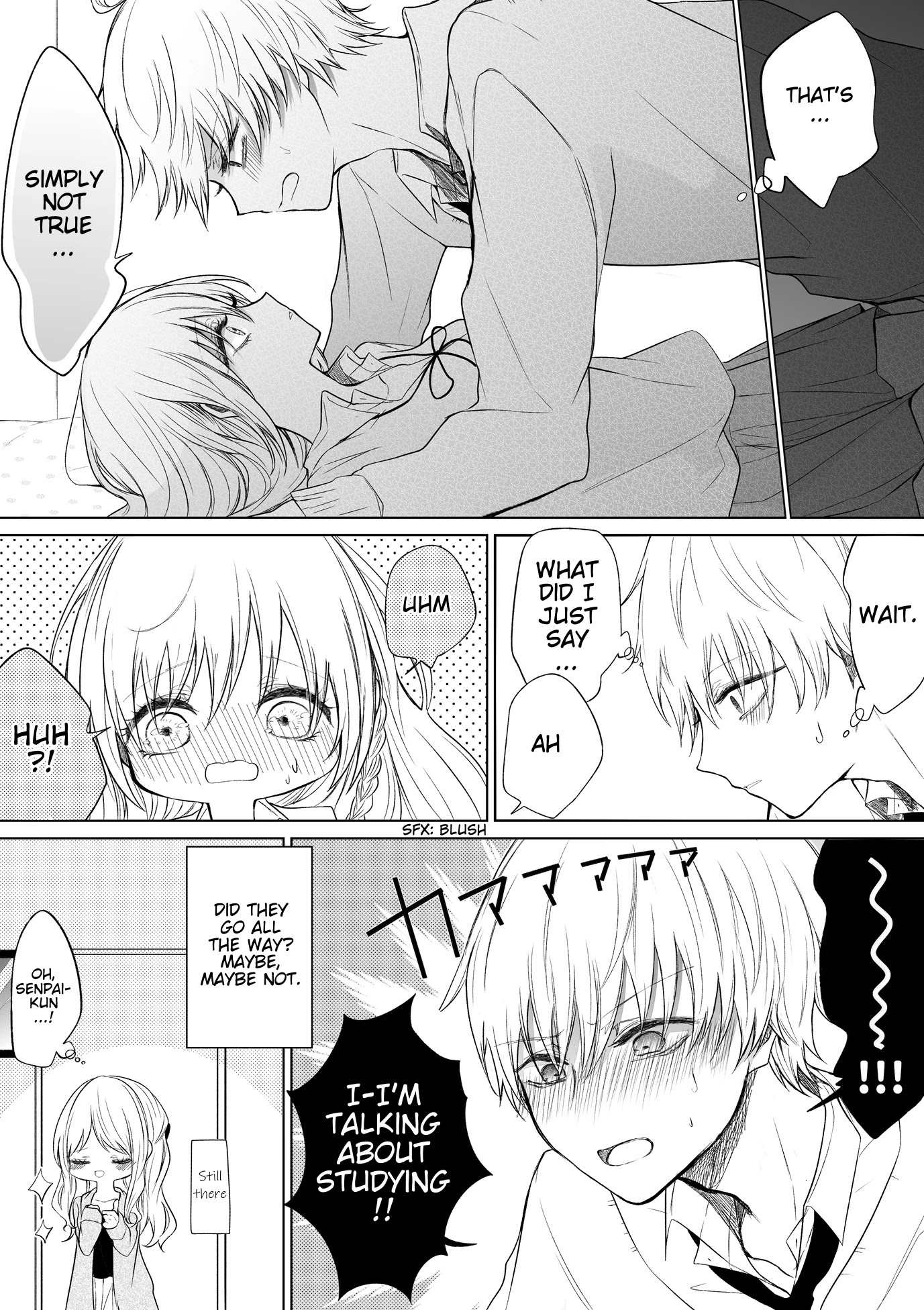 Ichizu de Bitch na Kouhai Chapter 31 page 5 - Chapter 31: A Story of the Place of Study For a Flirty Kouhai and a Senpai - Afterwards...