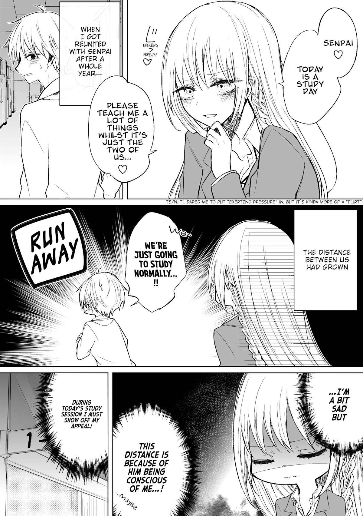 Ichizu de Bitch na Kouhai Chapter 53 page 1 - Chapter 53: Senpai and Kouhai 1 Year Ago
