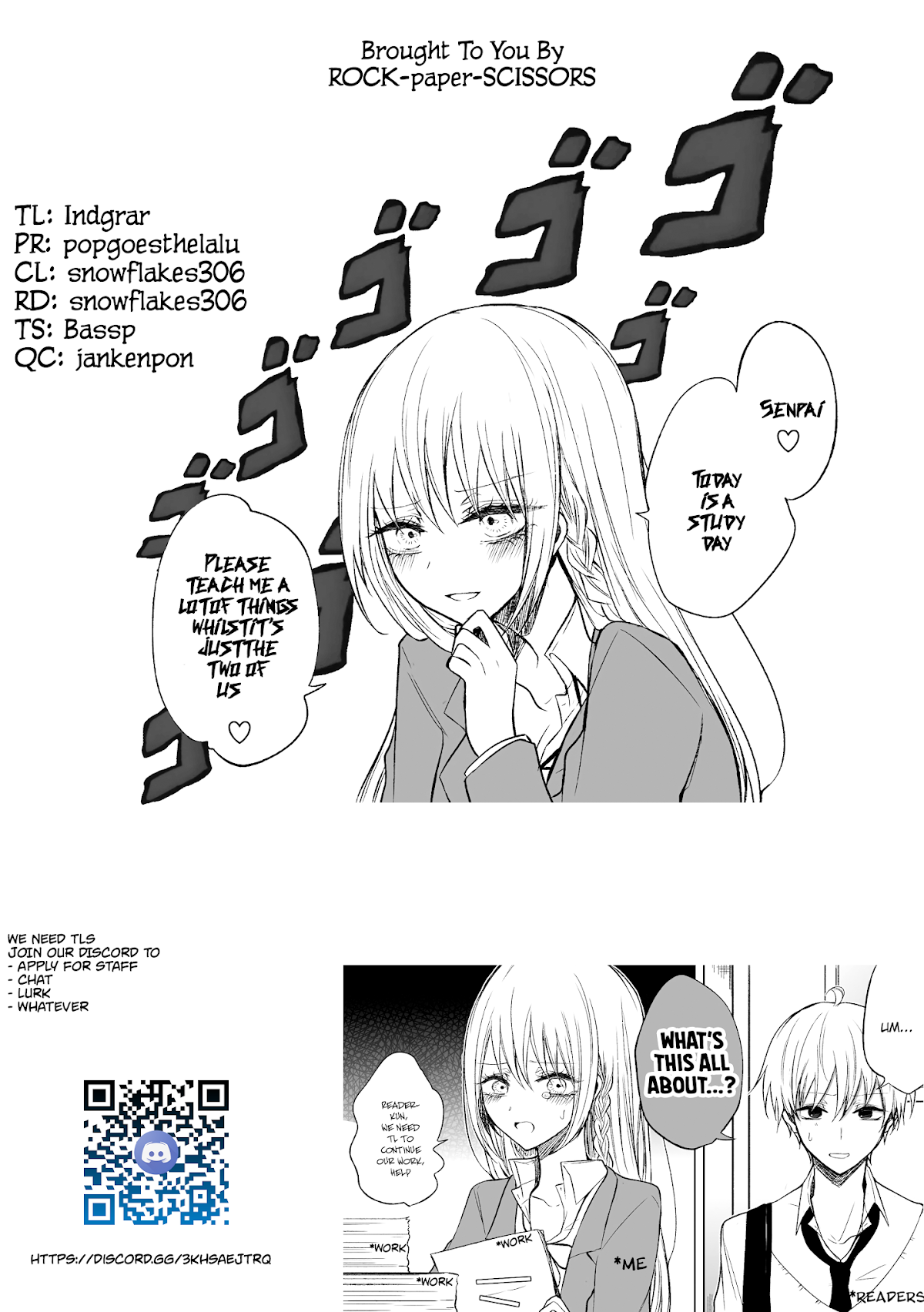 Ichizu de Bitch na Kouhai Chapter 53 page 3 - Chapter 53: Senpai and Kouhai 1 Year Ago
