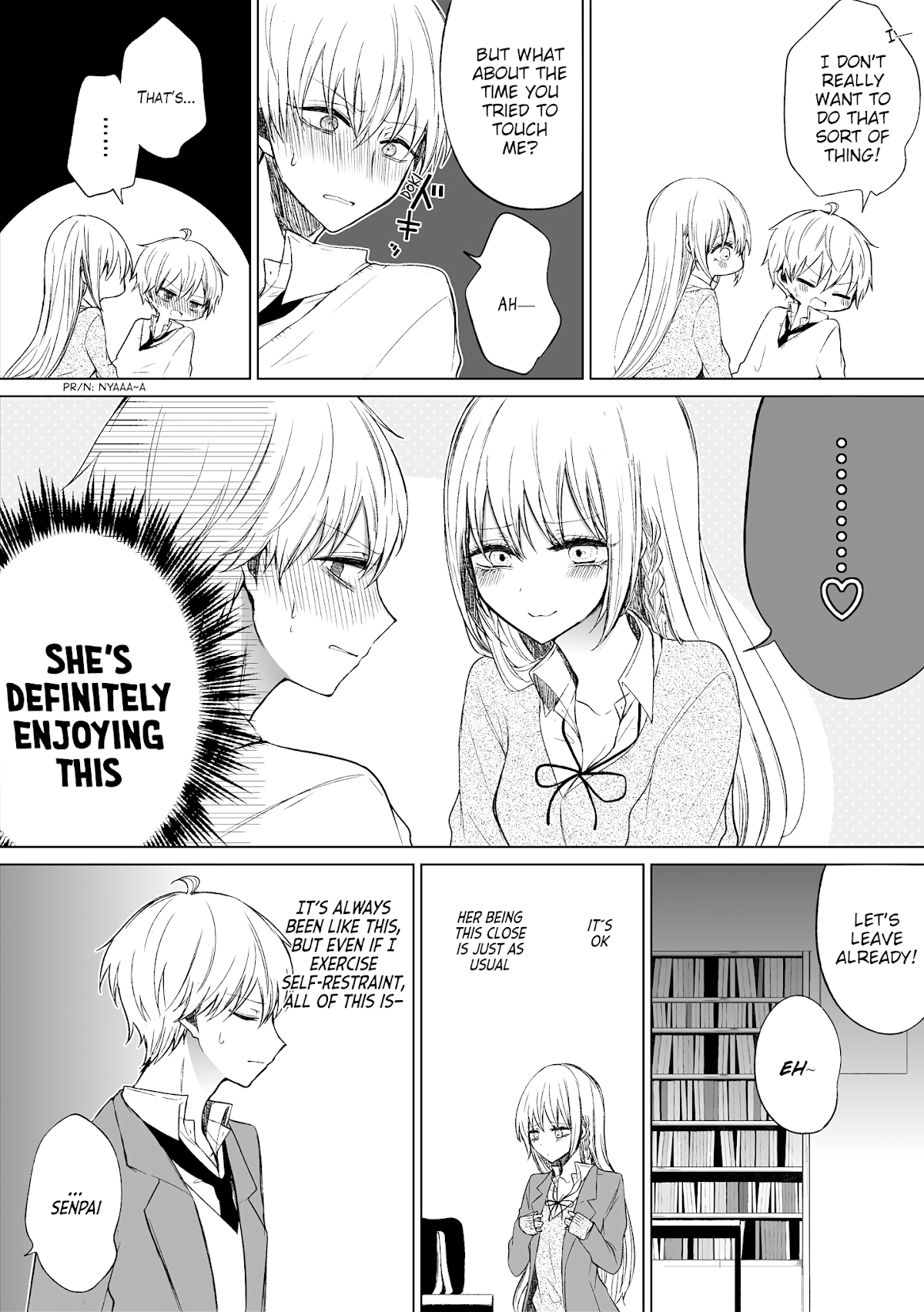 Ichizu de Bitch na Kouhai Chapter 54 page 2 - Chapter 54: Straightforward Bitch Kouhai Is Unfair