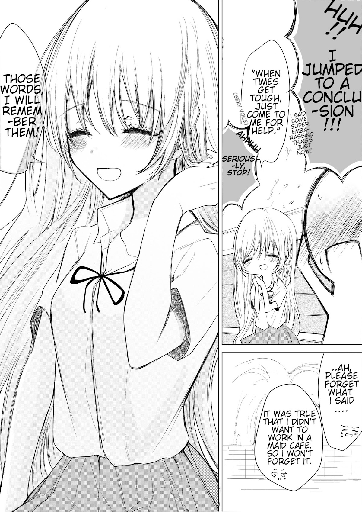 Ichizu de Bitch na Kouhai Chapter 6 page 4 - Chapter 6: The story of my flirtatious junior possibly becoming a maid.