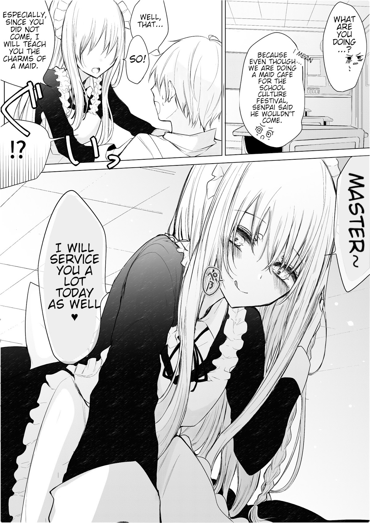 Ichizu de Bitch na Kouhai Chapter 7 page 2 - Chapter 7: The story of the flirtatious kouhai that became a maid.