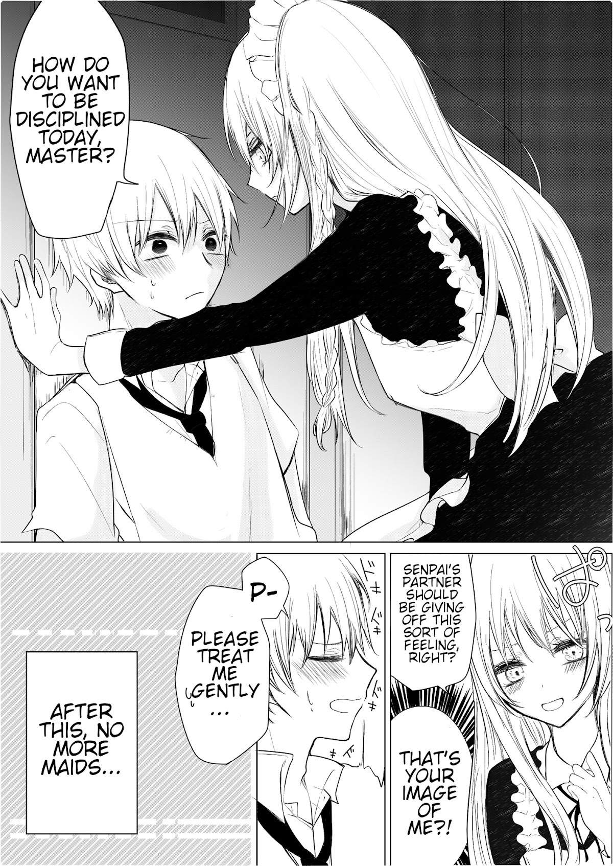 Ichizu de Bitch na Kouhai Chapter 7 page 4 - Chapter 7: The story of the flirtatious kouhai that became a maid.