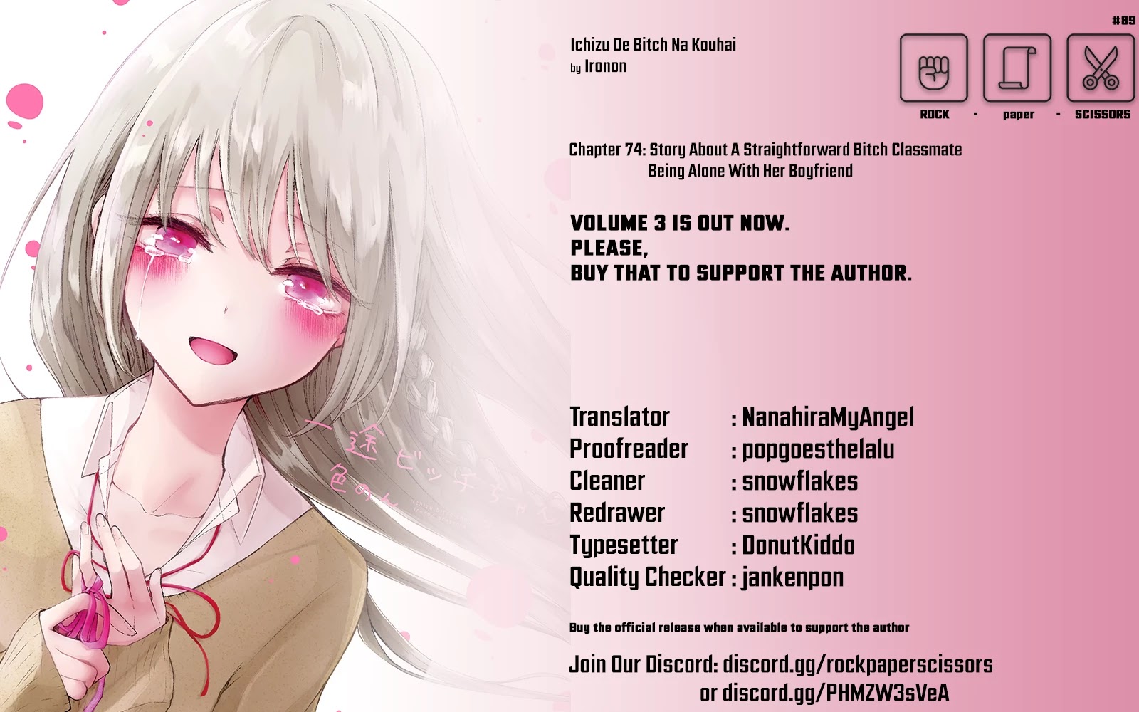 Ichizu de Bitch na Kouhai Chapter 74 page 5 - Chapter 74