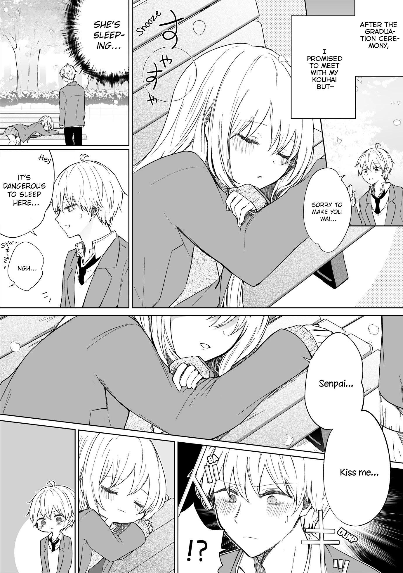 Ichizu de Bitch na Kouhai Chapter 79 page 1 - Chapter 79: The Road Home From The Graduation Ceremony With A Straightforward Bitch Kouhai