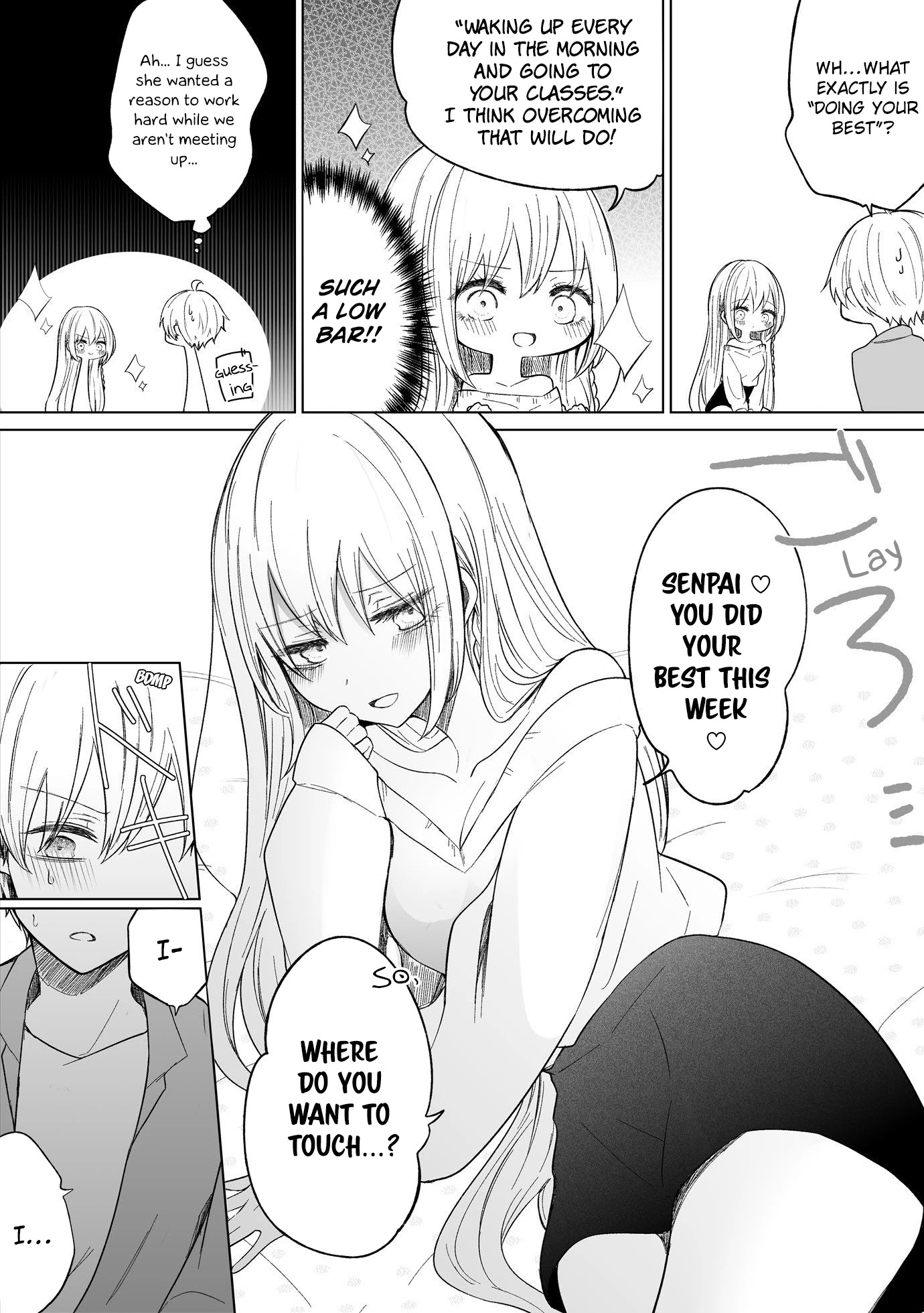 Ichizu de Bitch na Kouhai Chapter 82 page 2 - Chapter 82: Story Of Not Losing To A Straightforward Bitch Girlfriend
