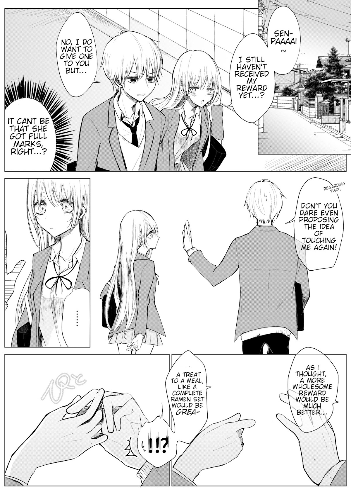 Ichizu de Bitch na Kouhai Chapter 9 page 3 - Chapter 9: A story about the flirtatious junior that worked hard