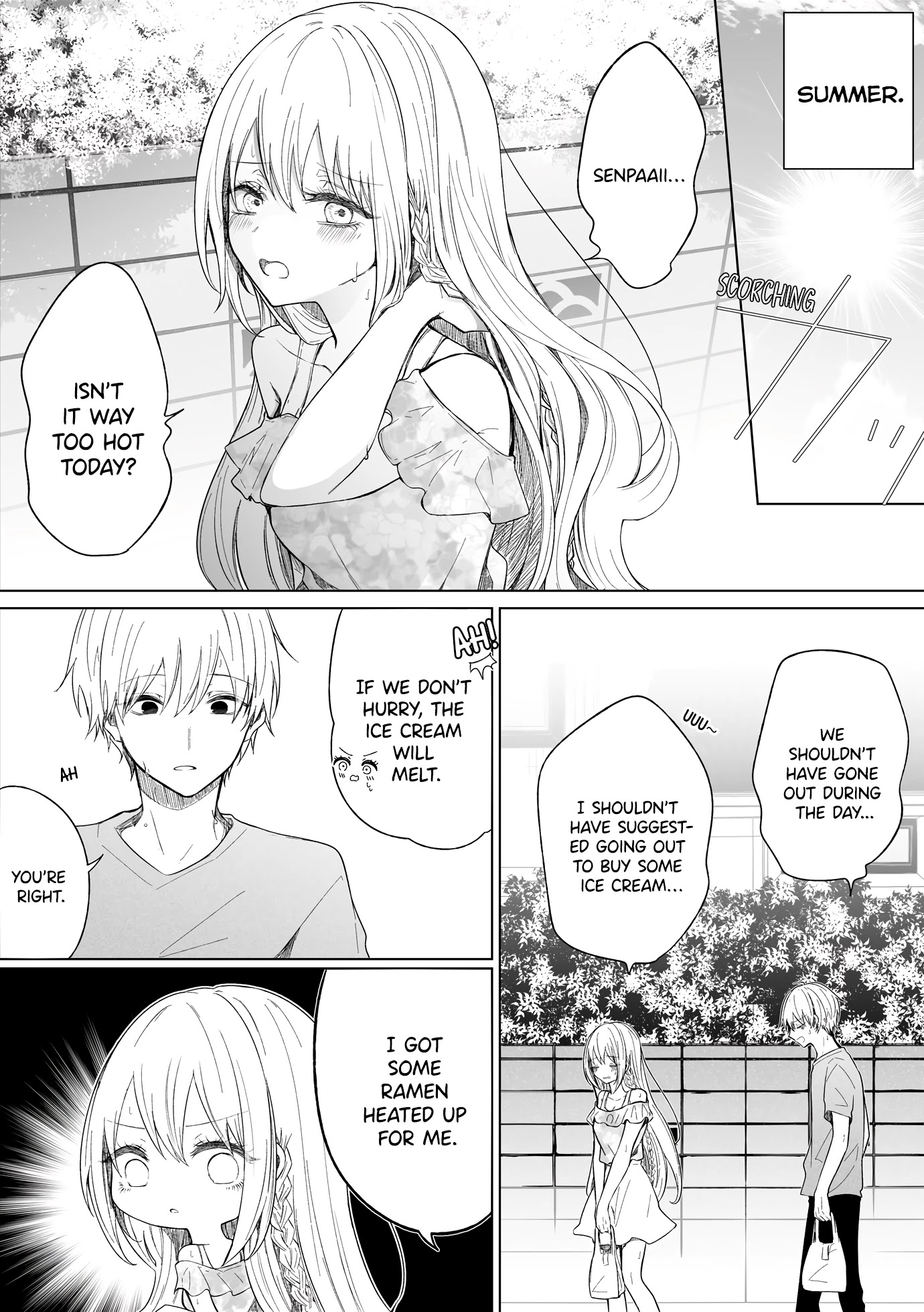 Ichizu de Bitch na Kouhai Chapter 96 page 1 - Chapter 96: Story Of Summer, Salt, And Sugar