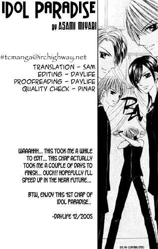 Idol Paradise Chapter 1.1 page 3 - Chapter 1.1