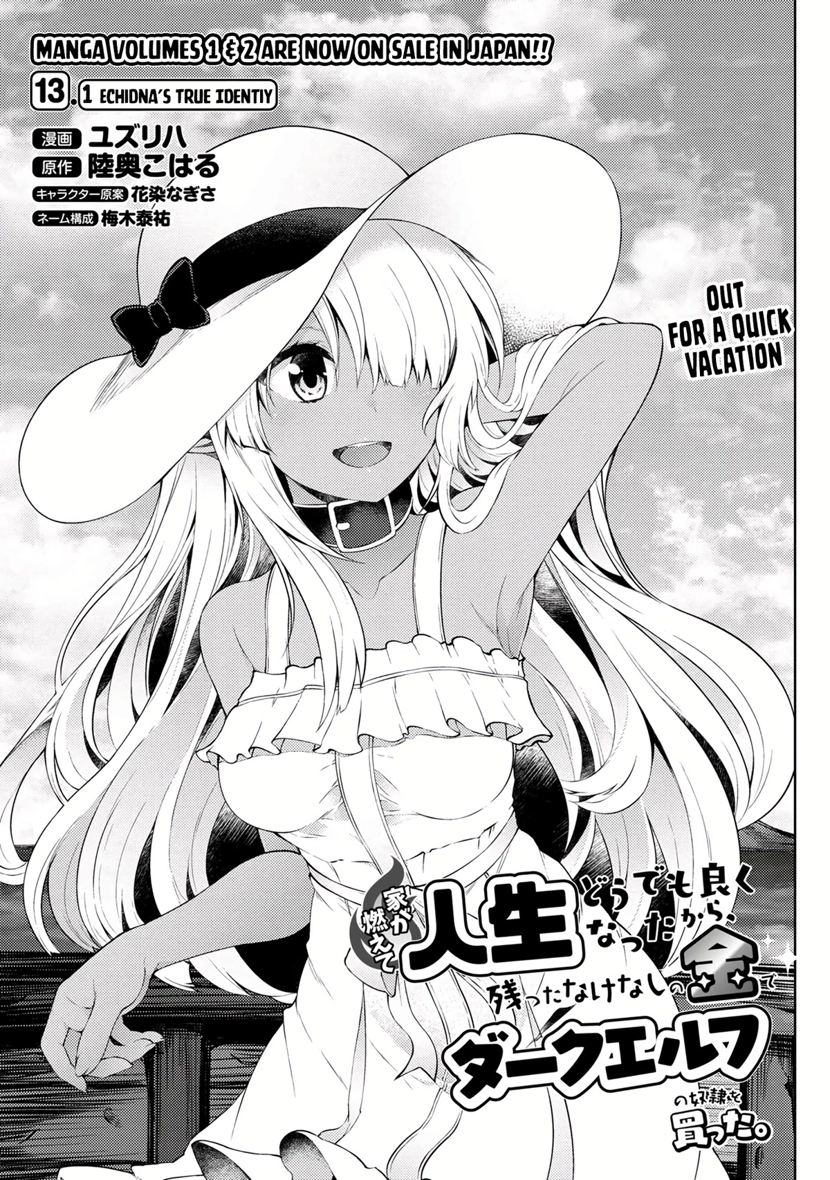 Ie ga Moete Jinsei Dou Demo Yoku Natta kara, Nokotta Nakenashi no Kin de Dark Elf no Dorei o Katta Chapter 13.1 page 2 - Chapter 13.1