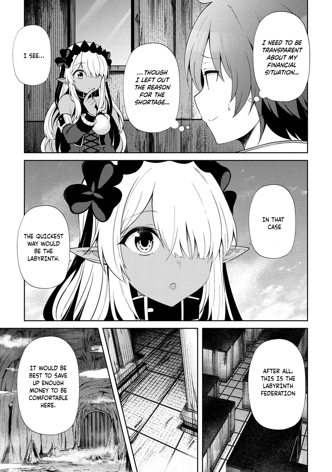 Ie ga Moete Jinsei Dou Demo Yoku Natta kara, Nokotta Nakenashi no Kin de Dark Elf no Dorei o Katta Chapter 19.1 page 4 - Chapter 19.1