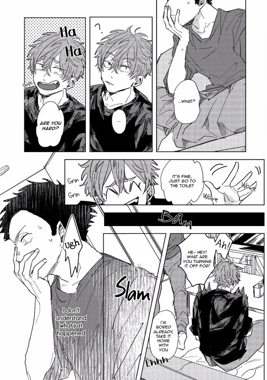 If it's clutched, it's a fist. If it's open, it's a palm. Chapter 0 page 16 - Chapter 0: Chapter: One shot