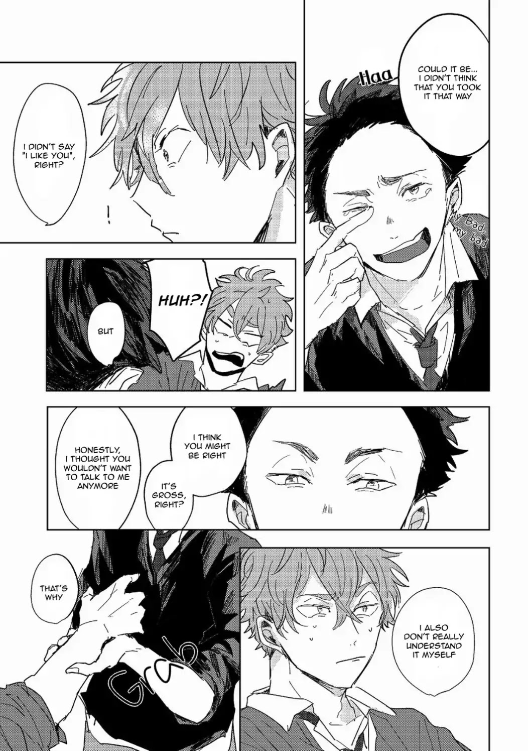 If it's clutched, it's a fist. If it's open, it's a palm. Chapter 0 page 31 - Chapter 0: Chapter: One shot