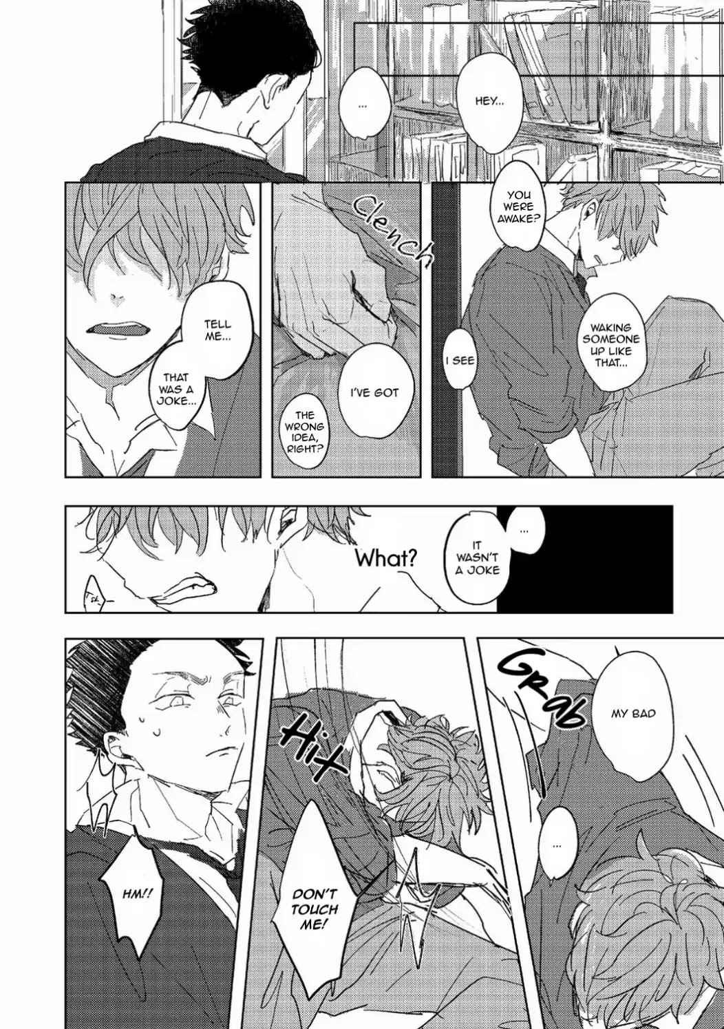 If it's clutched, it's a fist. If it's open, it's a palm. Chapter 0 page 6 - Chapter 0: Chapter: One shot