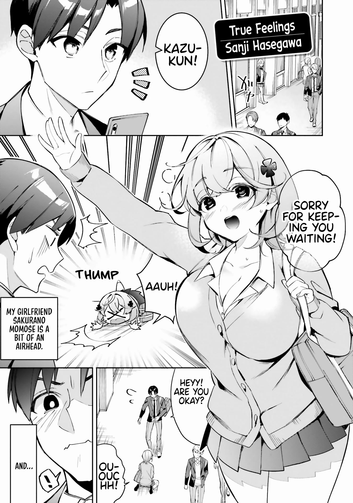 If My Girlfriend had Big Boobs... Oppai Anthology Comic Chapter 1 page 4 - Chapter 1: True Feelings - Sanji Hasegawa