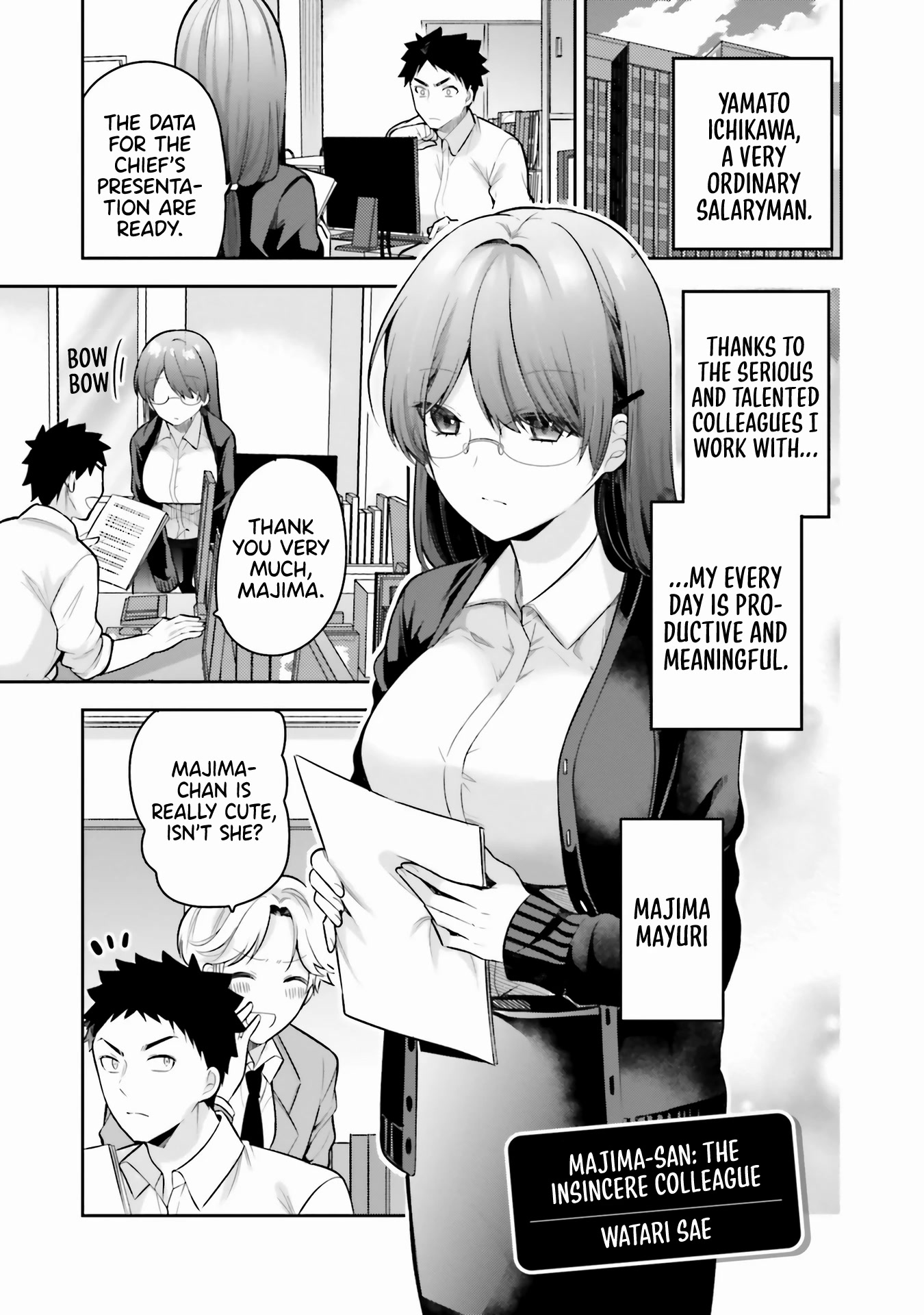 If My Girlfriend had Big Boobs... Oppai Anthology Comic Chapter 3 page 4 - Chapter 3: Majima-San: The Insincere Colleague - Watari Sae