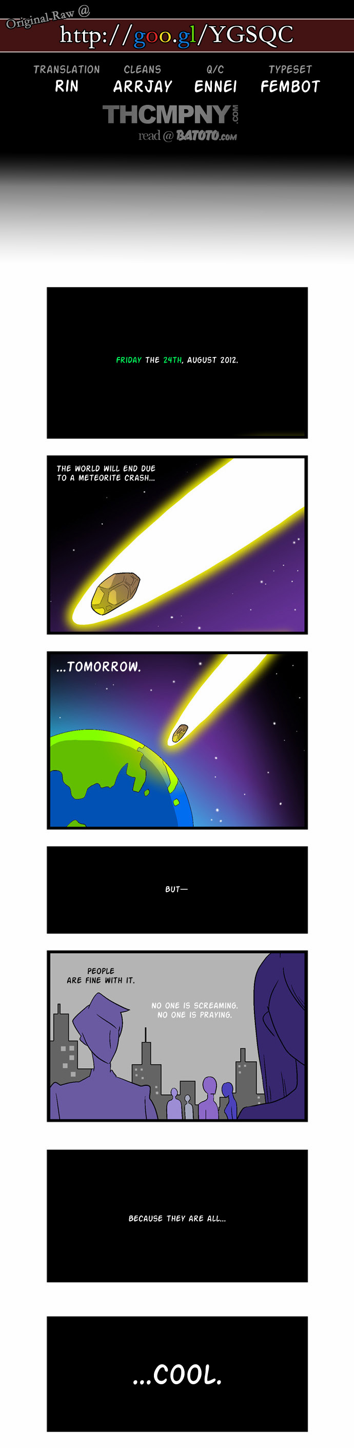 If the World Ends, That's Cool! Chapter 0.2 page 1 - Chapter 0 v2 : [Oneshot]