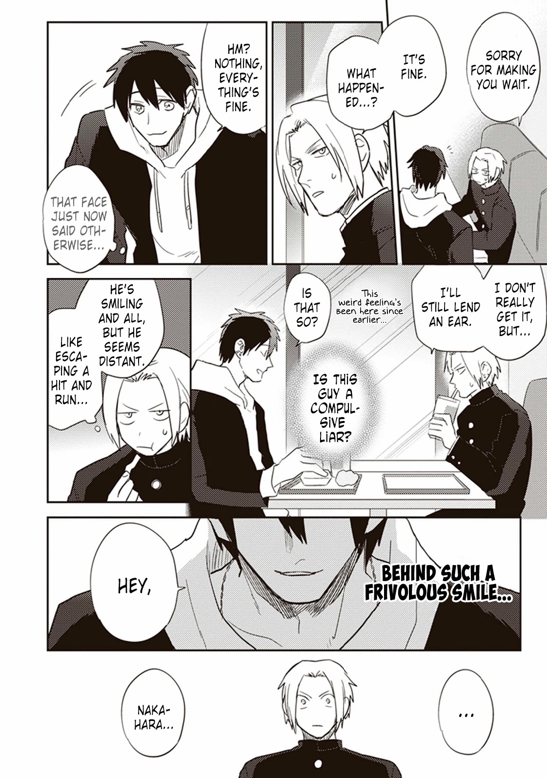 Igarashi-kun to Nakahara-kun Chapter 4 page 12 - Chapter 4: A Liar and a Can of Coffee