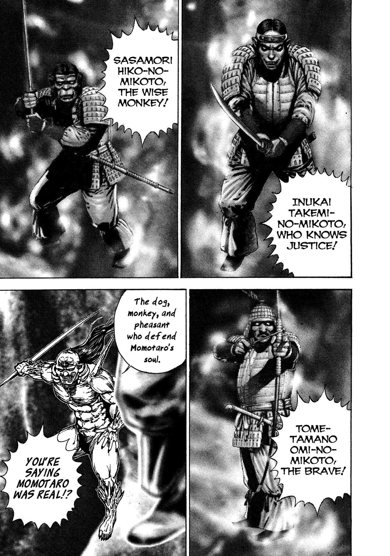 Igyoujin Oniwakamaru Chapter 13 page 20 - Chapter 13: The Legend of Momotaro