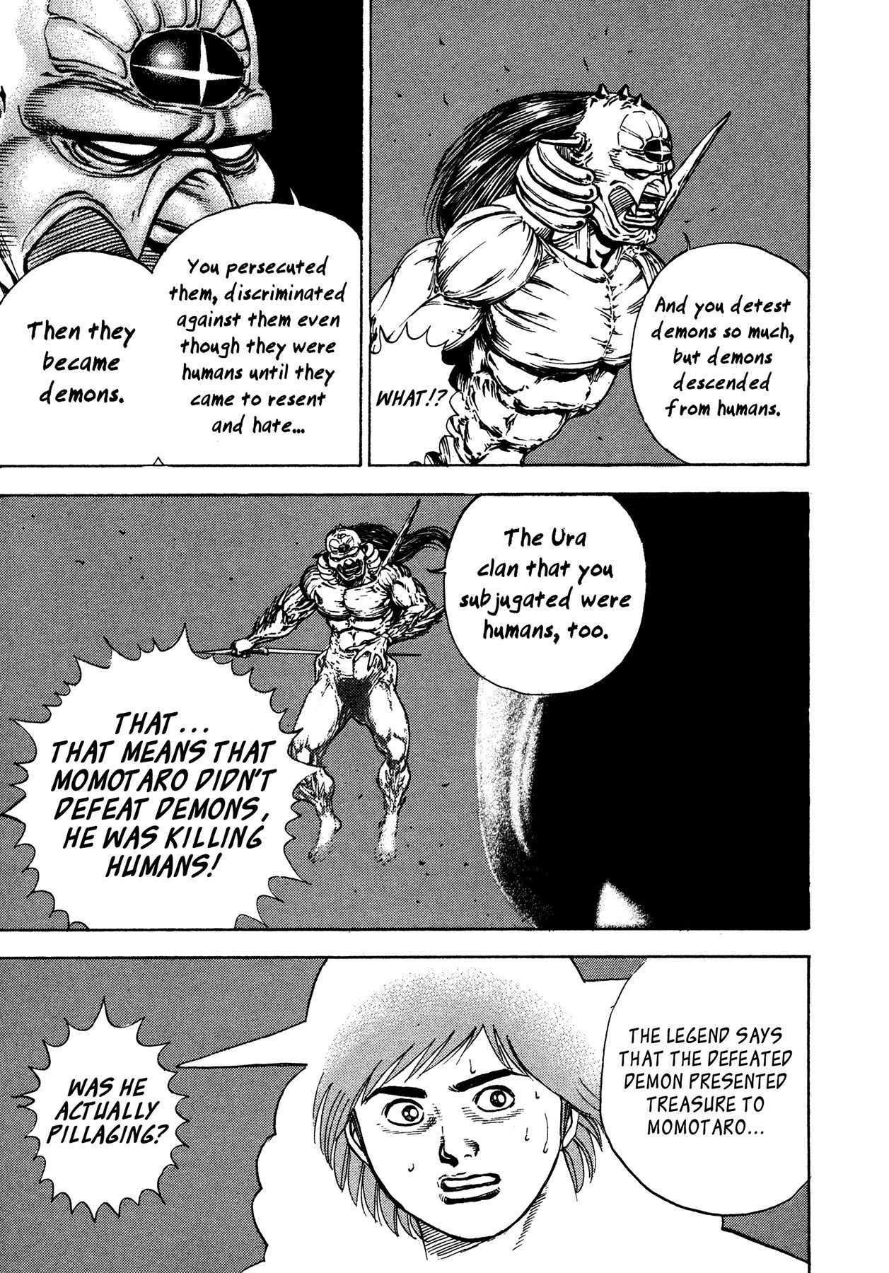 Igyoujin Oniwakamaru Chapter 14 page 13 - Chapter 14: The New Legend of Momotaro