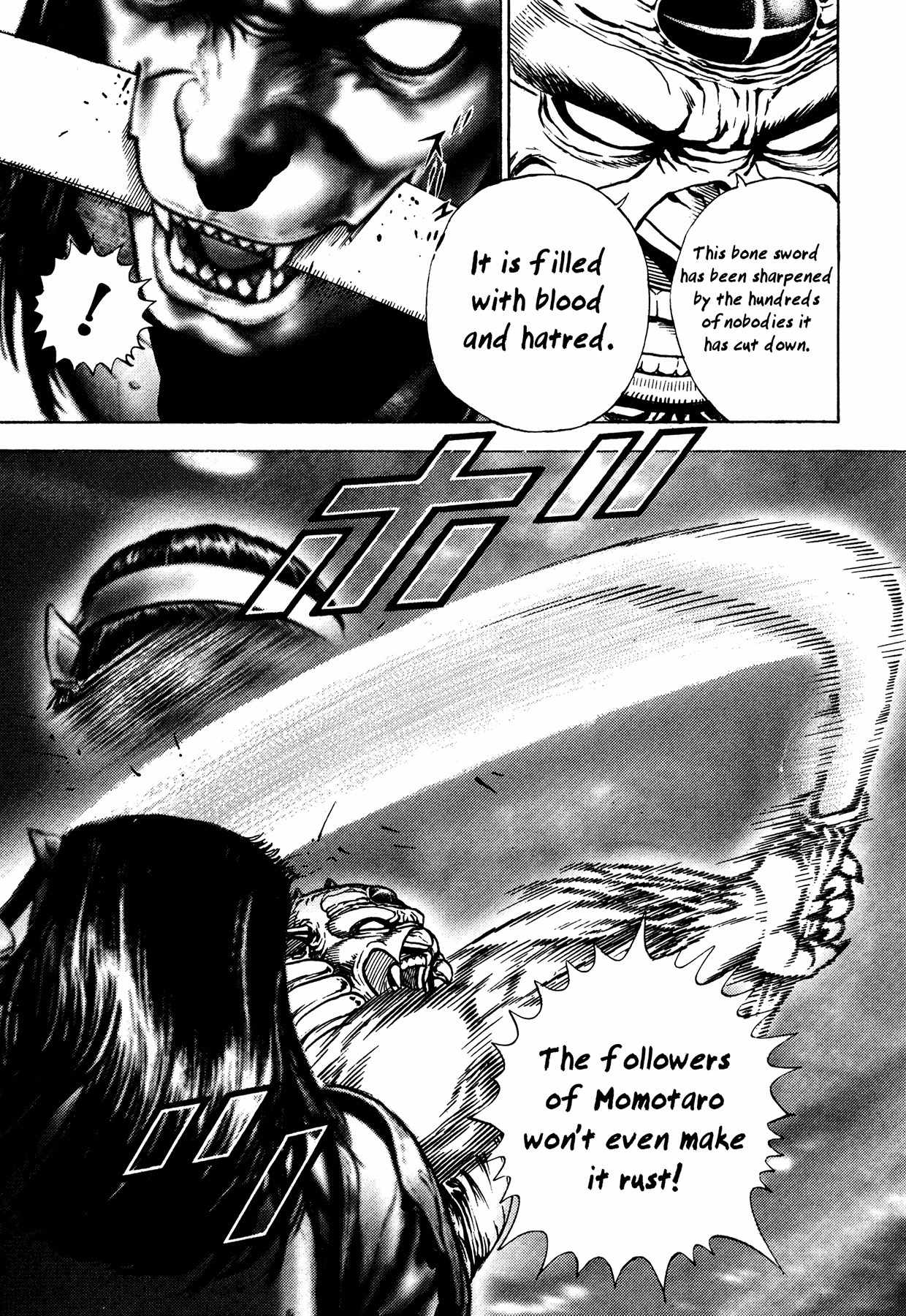 Igyoujin Oniwakamaru Chapter 14 page 7 - Chapter 14: The New Legend of Momotaro