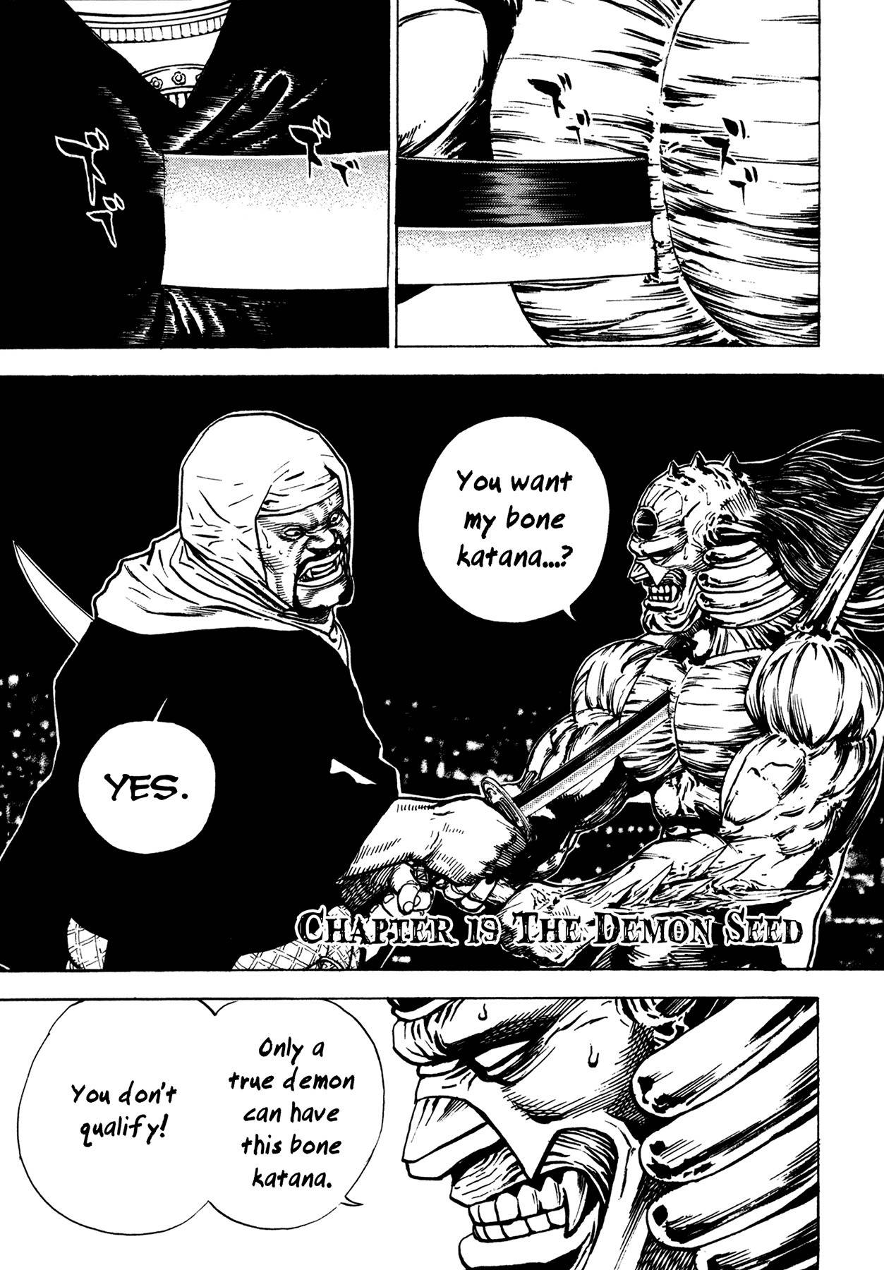 Igyoujin Oniwakamaru Chapter 19 page 1 - Chapter 19: The Demon Seed