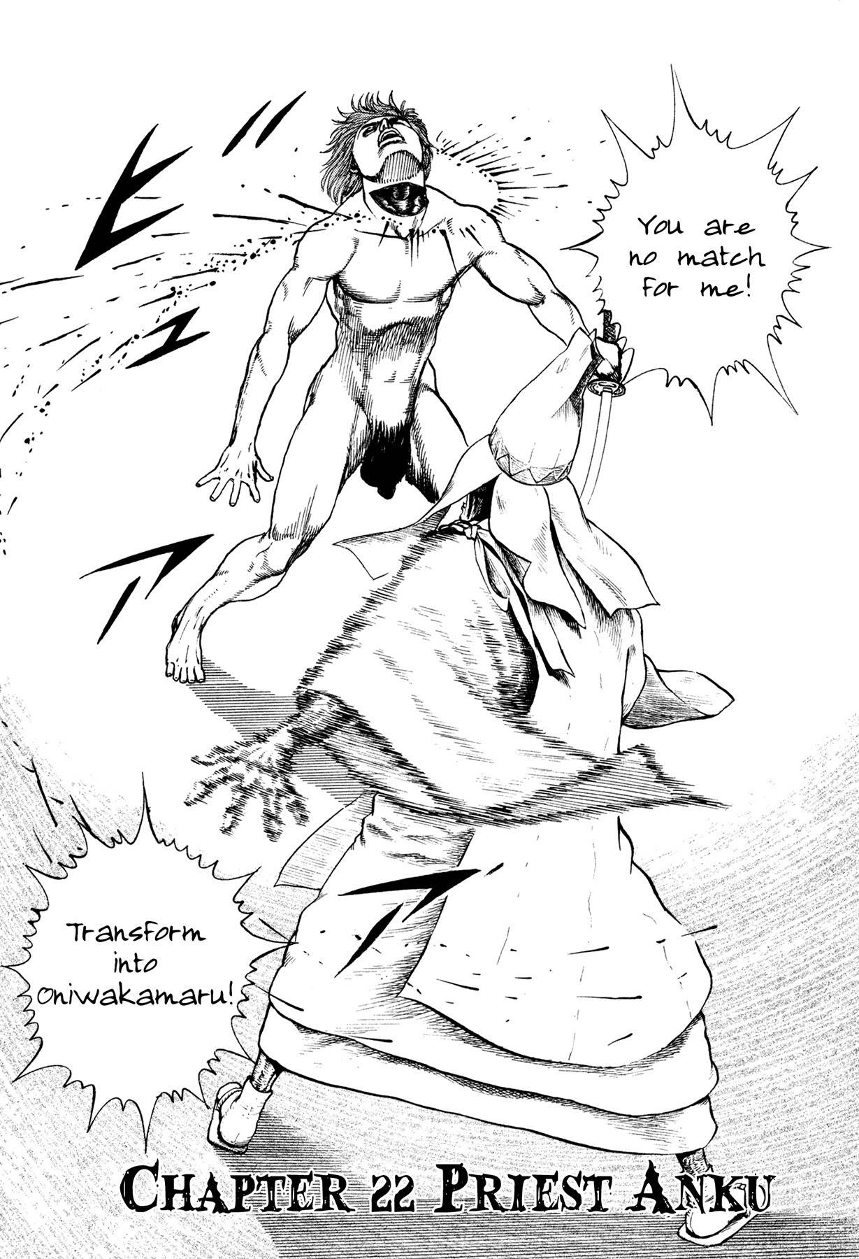 Igyoujin Oniwakamaru Chapter 22 page 1 - Chapter 22: Priest Anku