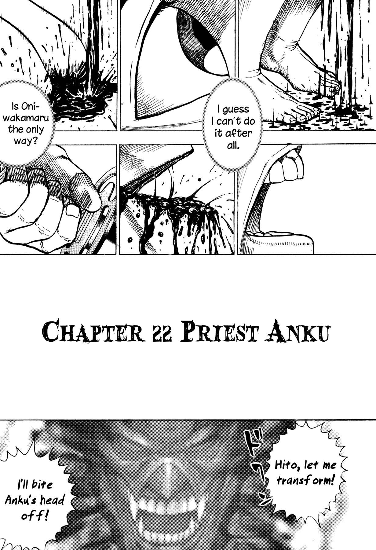 Igyoujin Oniwakamaru Chapter 22 page 3 - Chapter 22: Priest Anku