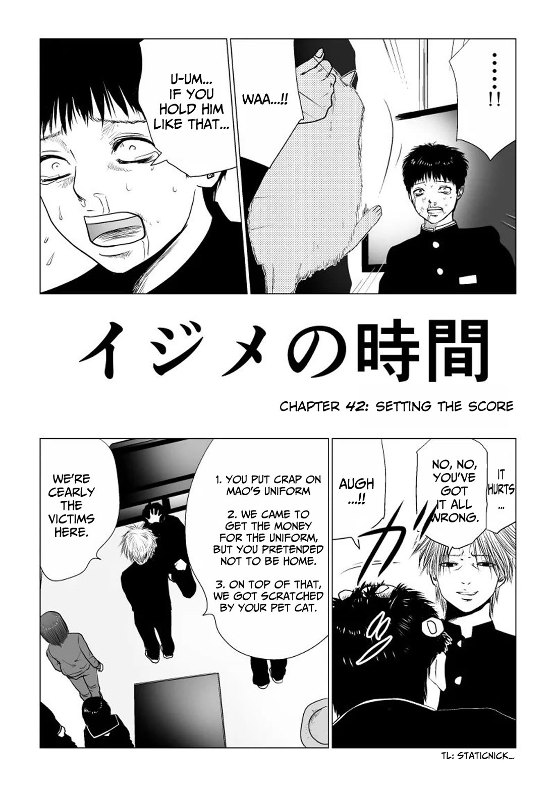 Ijime no Jikan Chapter 42 page 2 - Chapter 42: Setting the score