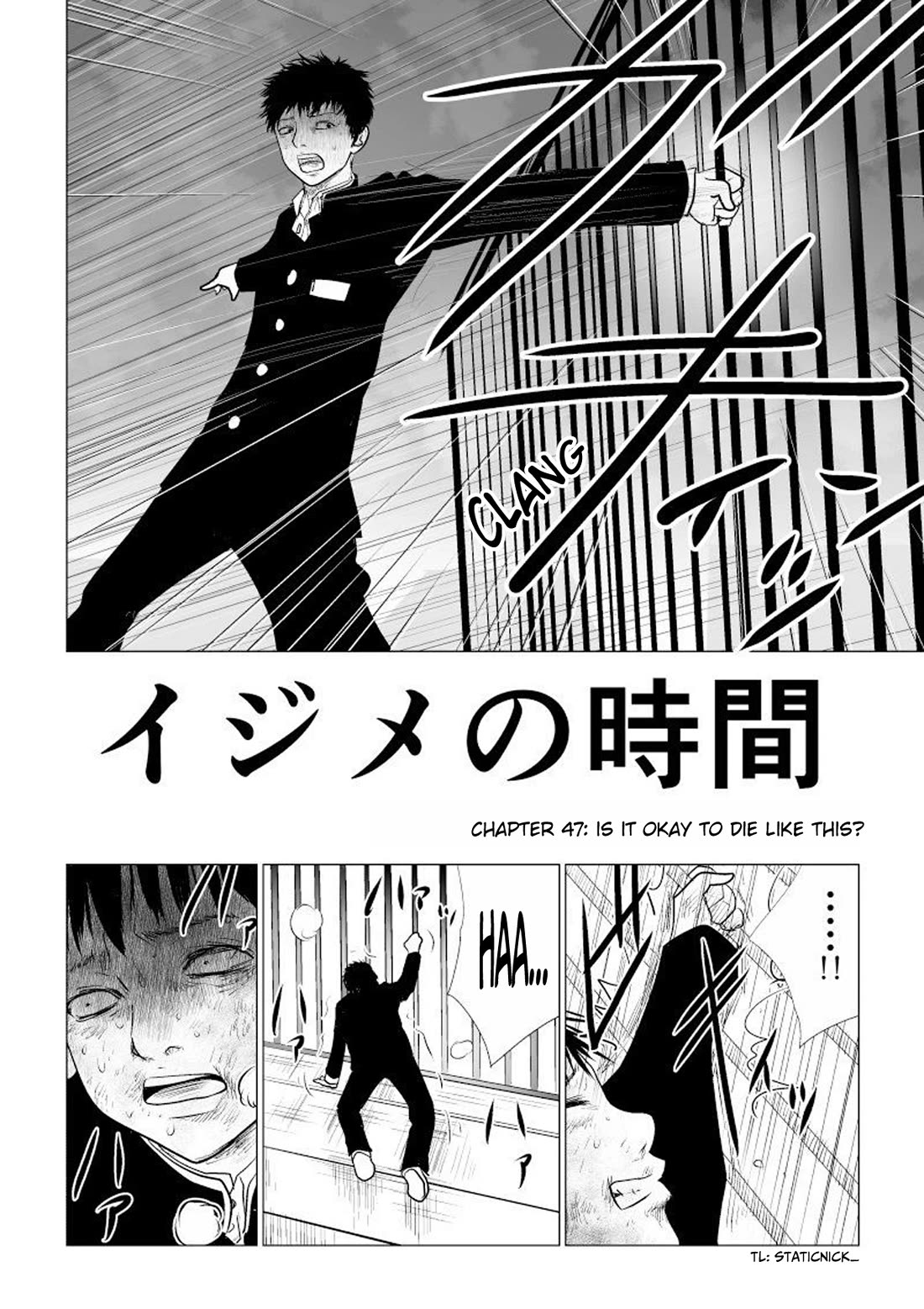 Ijime no Jikan Chapter 47 page 2 - Chapter 47: Is it okay to die like this?