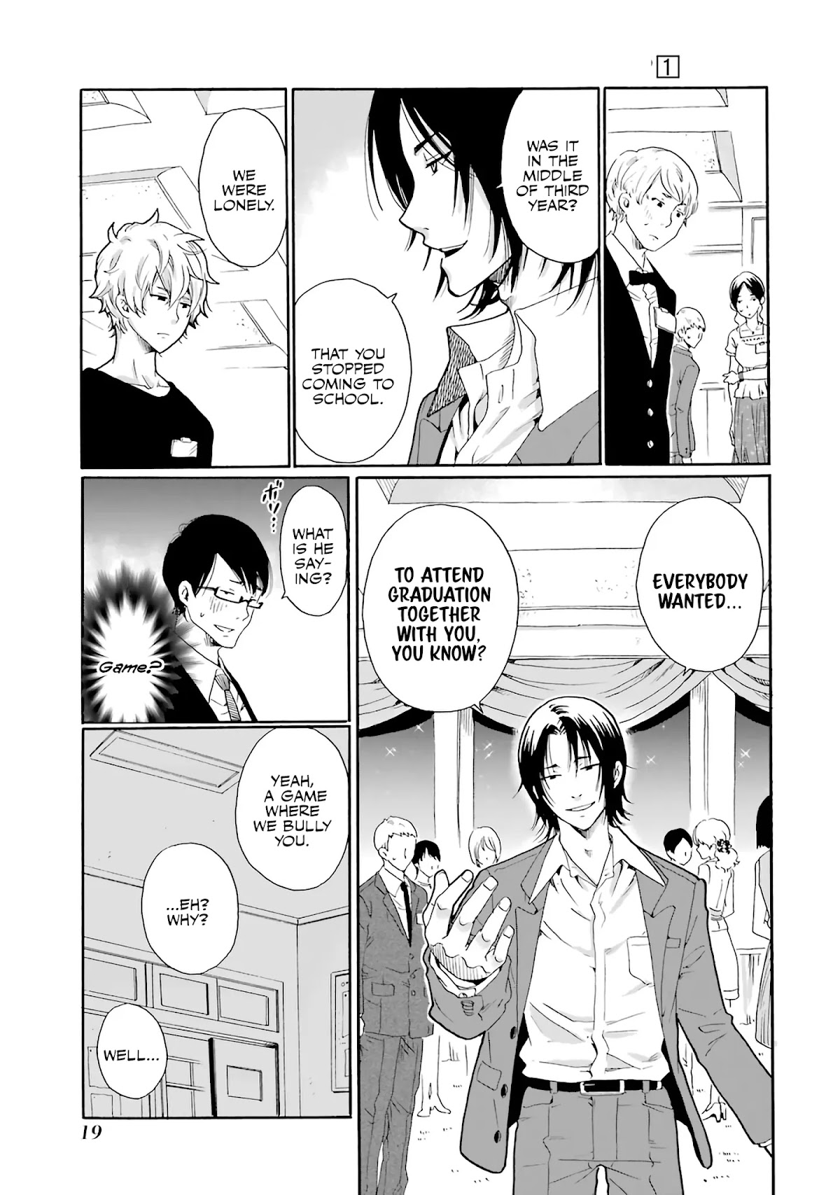 Ijimeru Aitsu ga Waruinoka, Ijimerareta Boku ga Waruinoka? Chapter 1 page 19 - Chapter 1: Class Reunion
