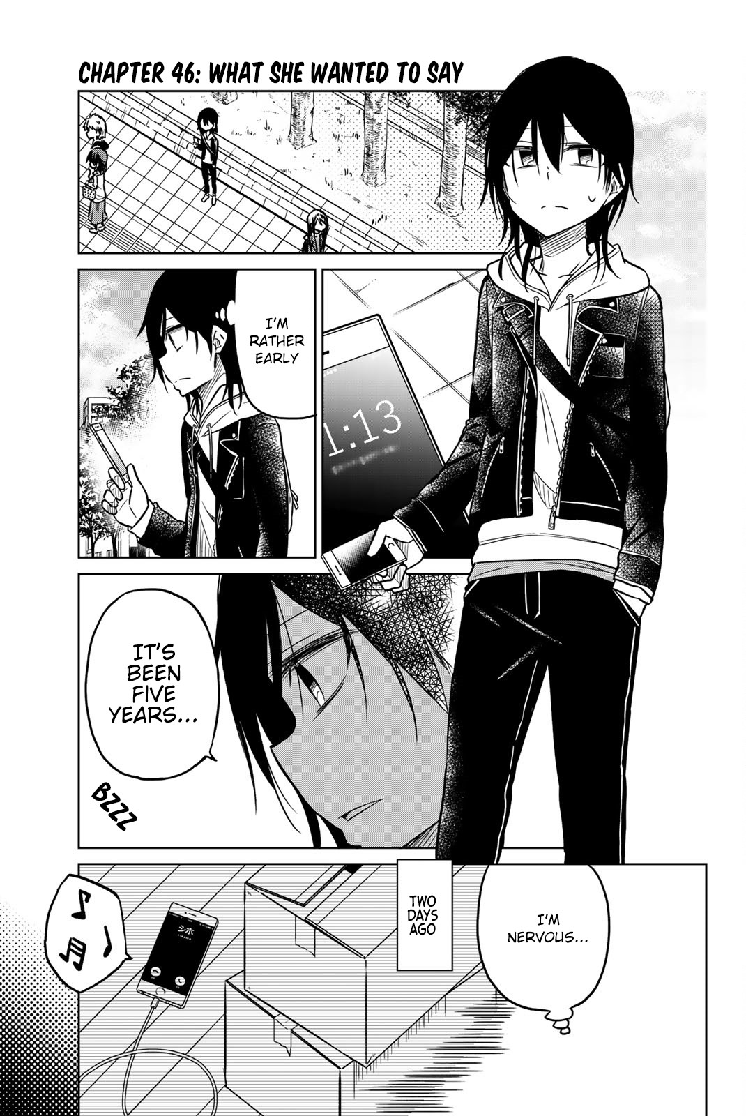 Ijousha no Ai Chapter 46 page 1 - Chapter 46: What she wanted to say