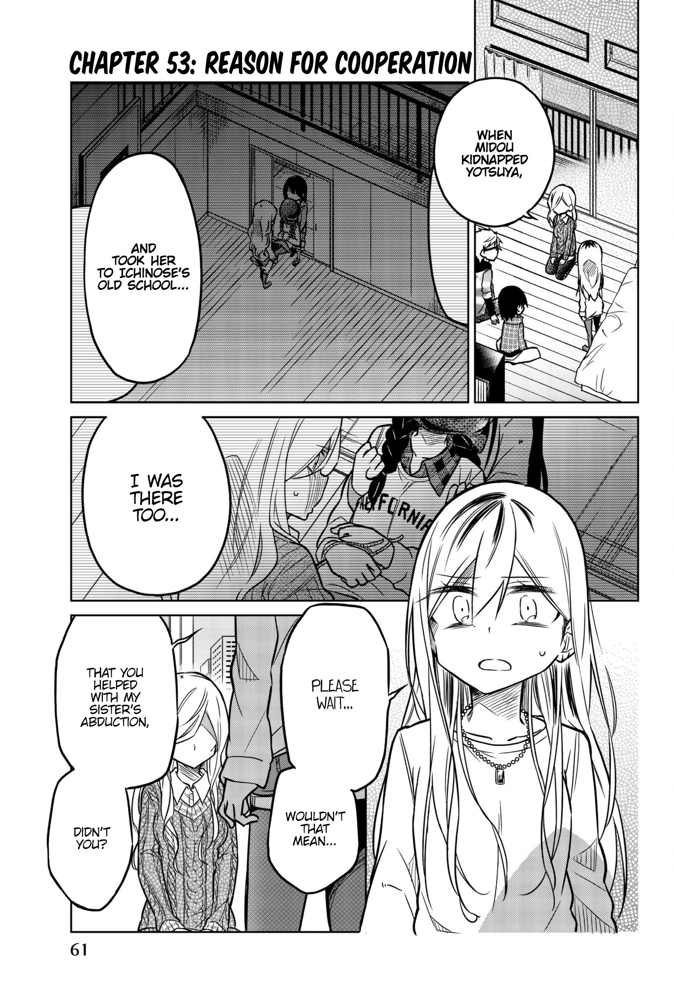 Ijousha no Ai Chapter 53 page 1 - Chapter 53: The Reason for her Cooperation