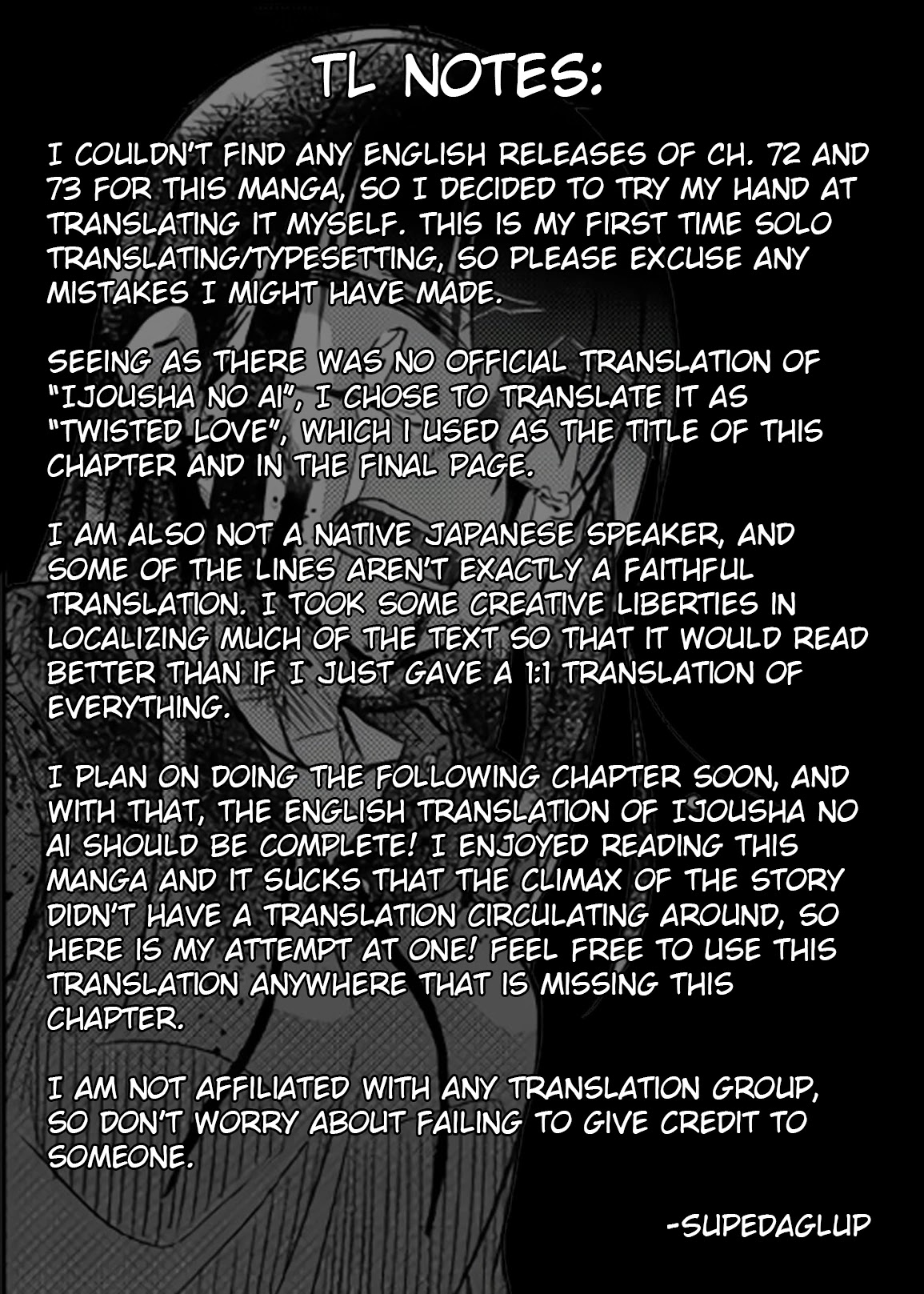 Ijousha no Ai Chapter 72 page 15 - Chapter 72: Twisted Love