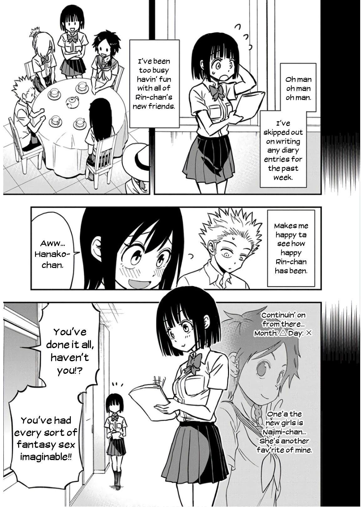 Ikenai Kanojo no Otetsudai Chapter 25 page 9 - Chapter 25: Hanako's Diary