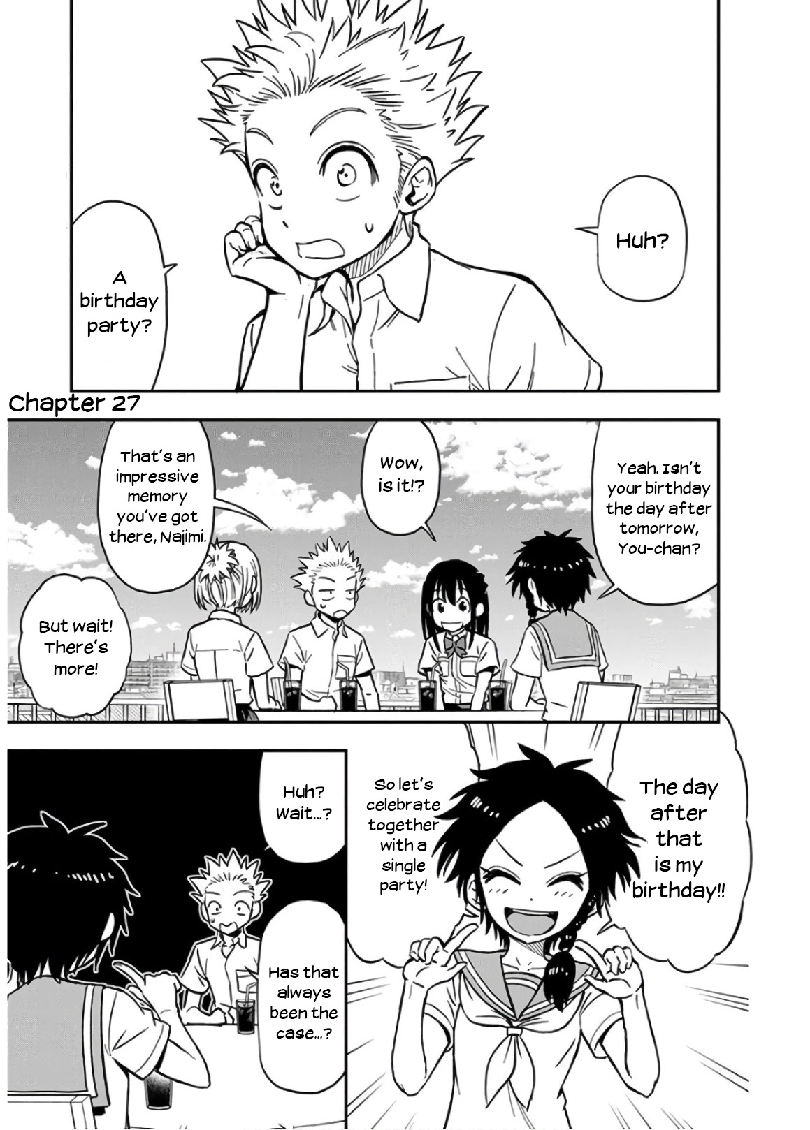 Ikenai Kanojo no Otetsudai Chapter 27 page 1 - Chapter 27: Birthday Party