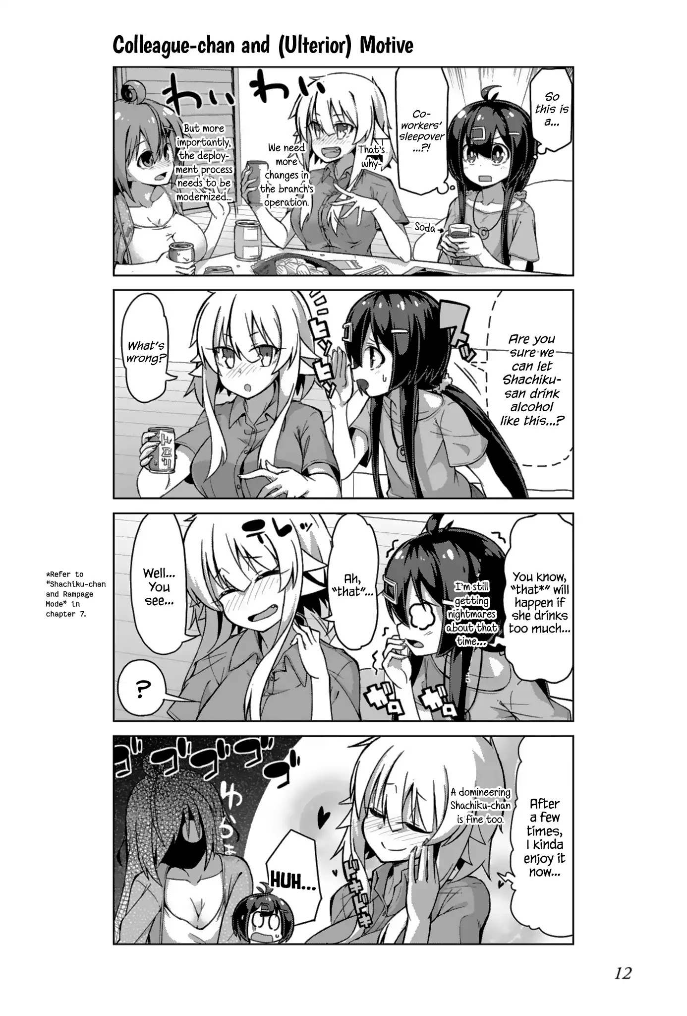 Iki no Kore! Shachiku-chan Chapter 13 page 10 - Chapter 13: The Story of an Adult's Sleepover
