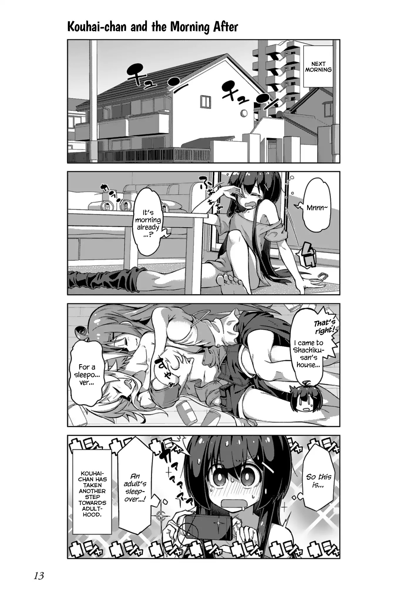 Iki no Kore! Shachiku-chan Chapter 13 page 11 - Chapter 13: The Story of an Adult's Sleepover