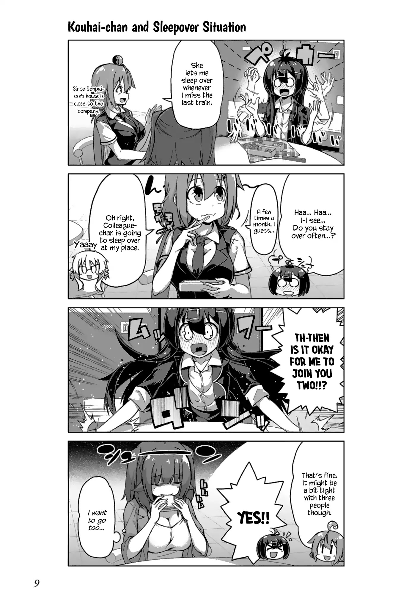 Iki no Kore! Shachiku-chan Chapter 13 page 7 - Chapter 13: The Story of an Adult's Sleepover