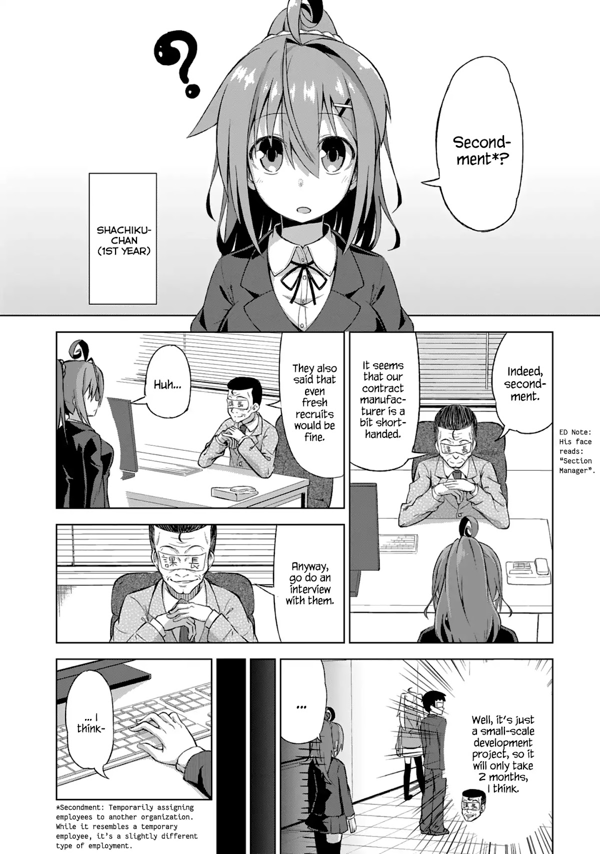 Iki no Kore! Shachiku-chan Chapter 6.5 page 6 - Chapter 6.5: Shachiku-chan's Past (First Half)