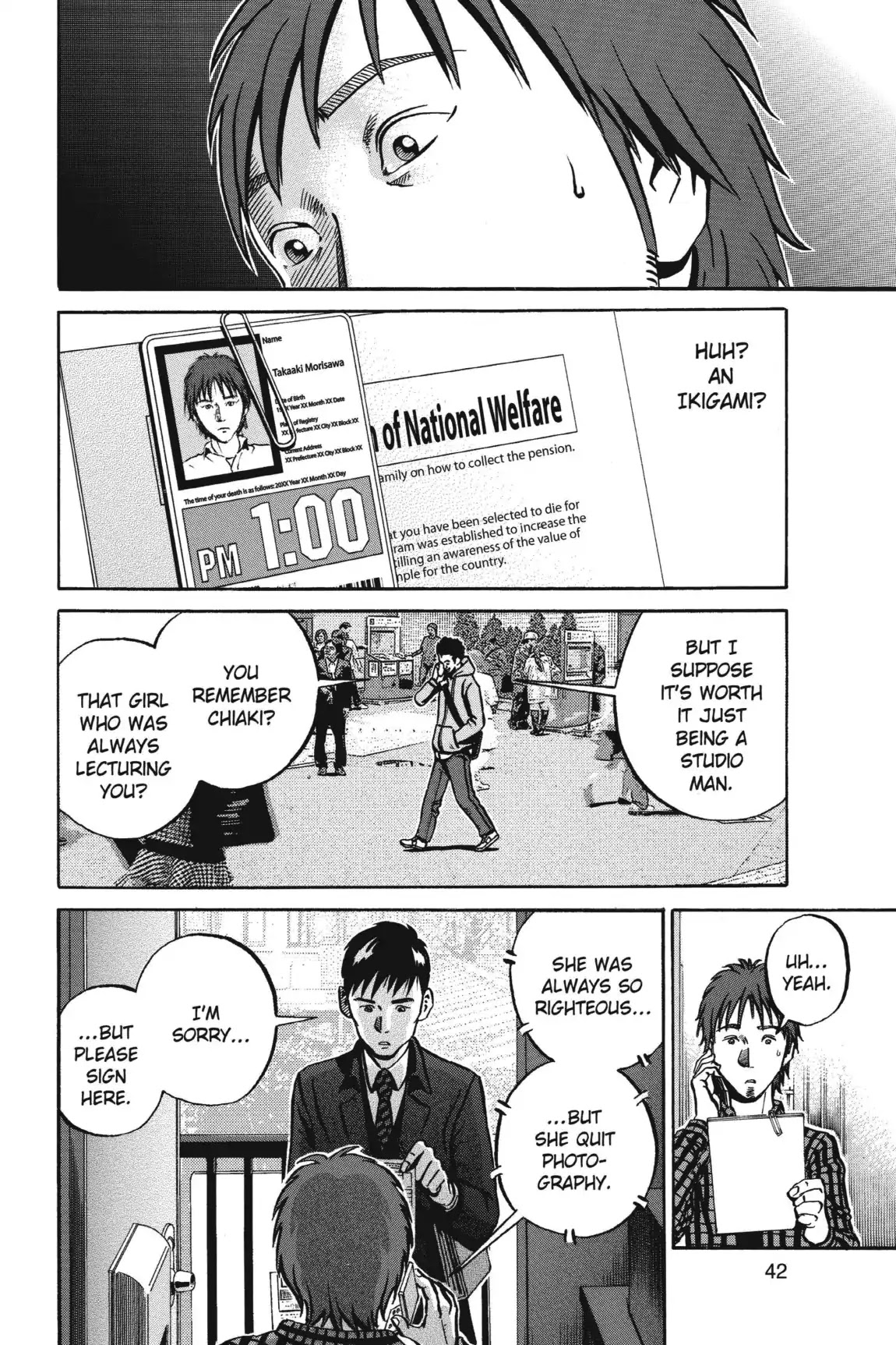 Ikigami Chapter 38 page 2 - Chapter 38: Photo of the Deceased (Act 2)