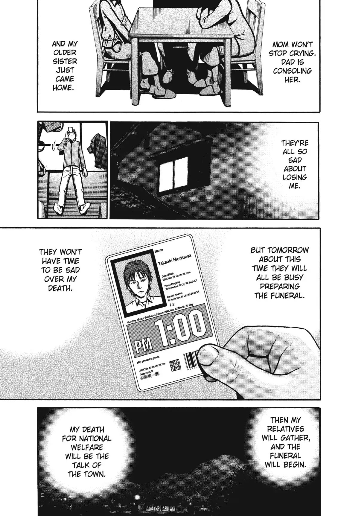 Ikigami Chapter 38 page 9 - Chapter 38: Photo of the Deceased (Act 2)