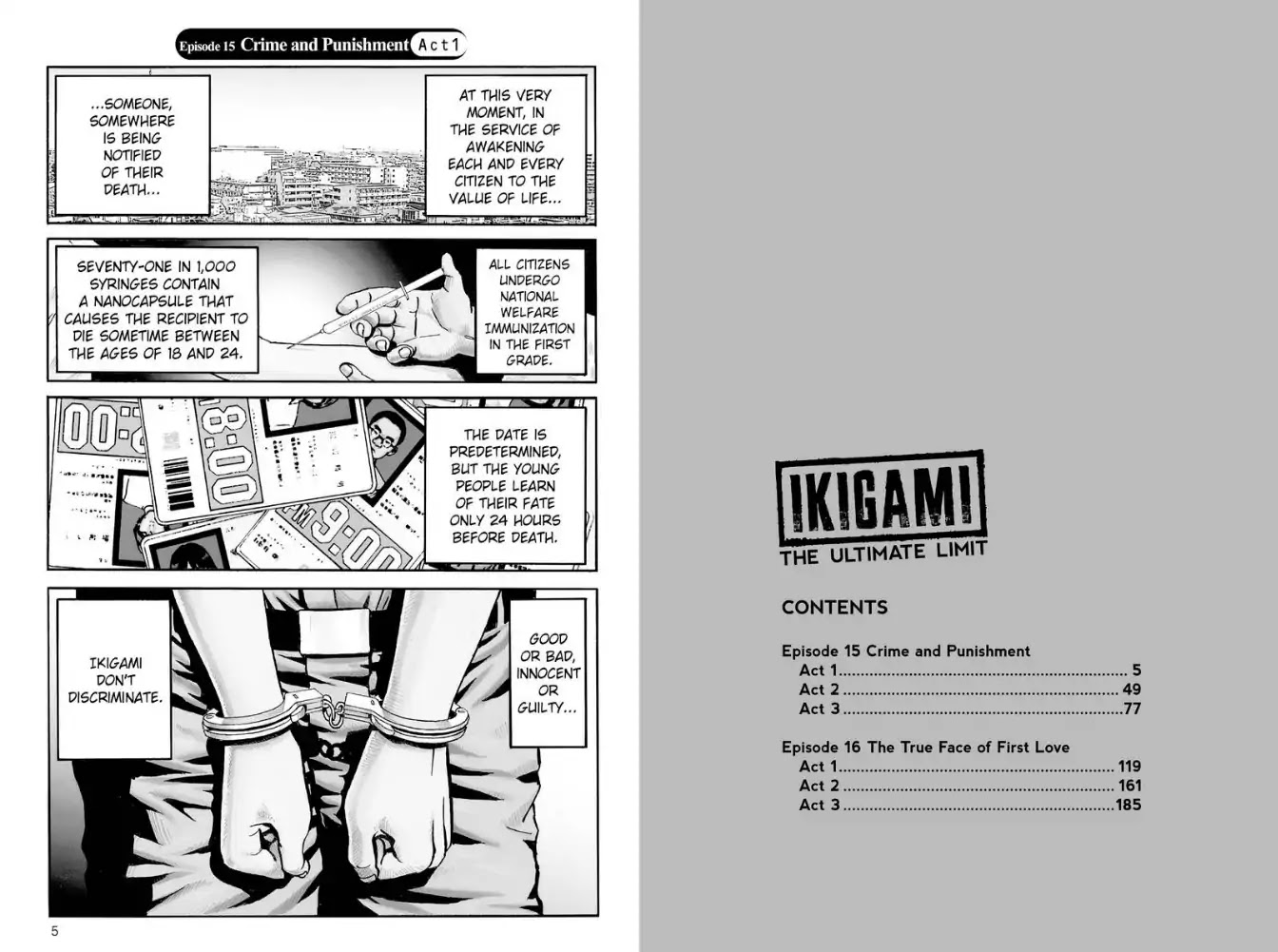 Ikigami Chapter 43 page 3 - Chapter 43: Crime and Punishment (Act 1)