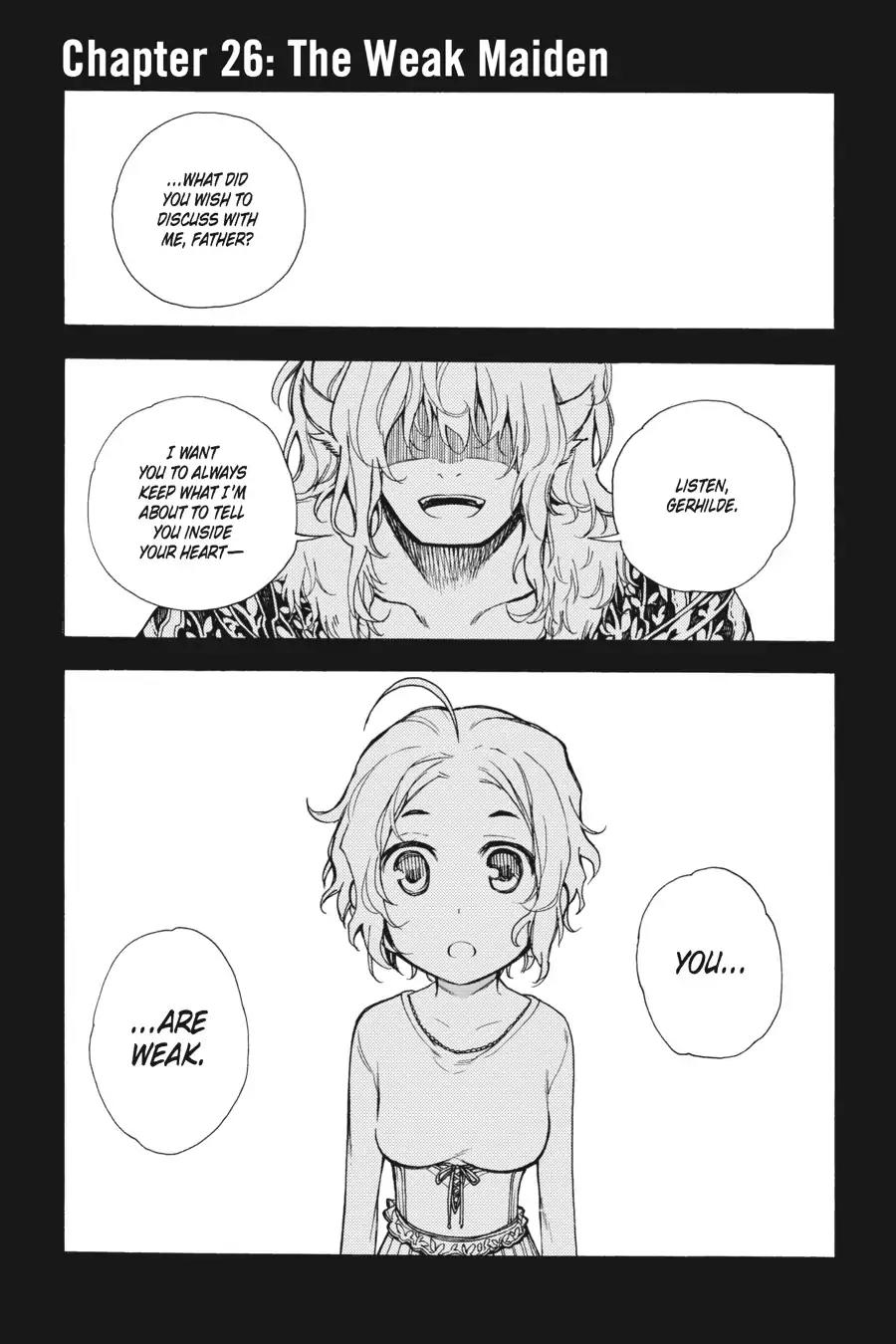Ikusa x Koi Chapter 26 page 1 - Chapter 26: The Weak Maiden